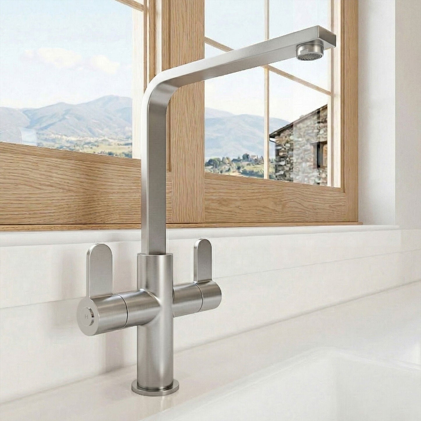[BKTC605DL] Ipstones Kitchen Mono Mixer Tap - Single or Dual Lever, Choice of Colour - Silo