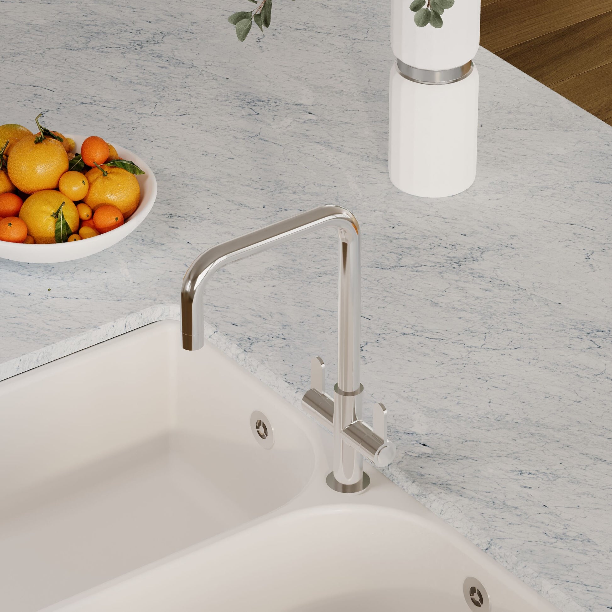 [BKTK305DL] Warslow Kitchen Mono Mixer Tap - Single or Dual Lever, Choice of Colour - Lifestyle 3