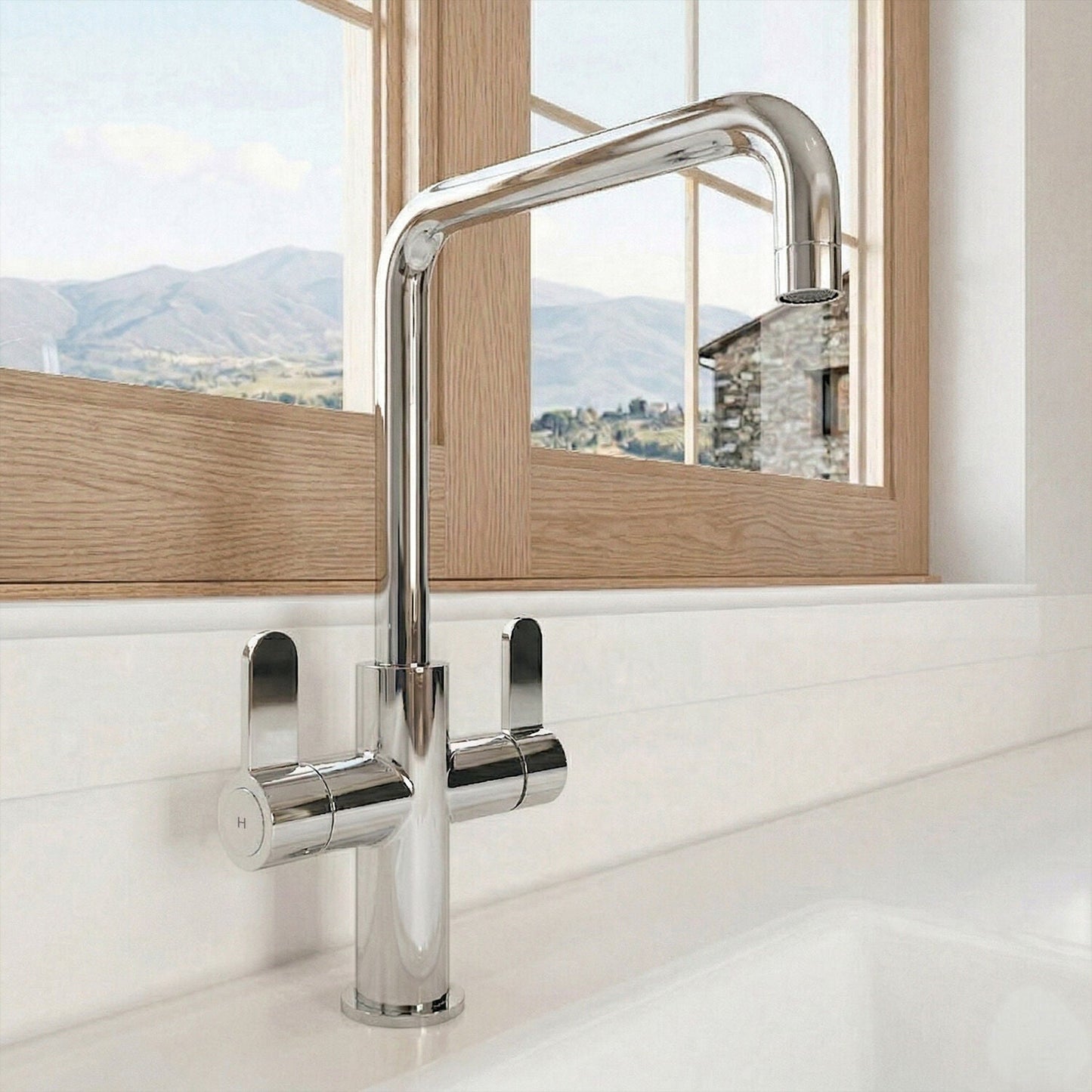 [BKTK305DL] Warslow Kitchen Mono Mixer Tap - Single or Dual Lever, Choice of Colour - Silo
