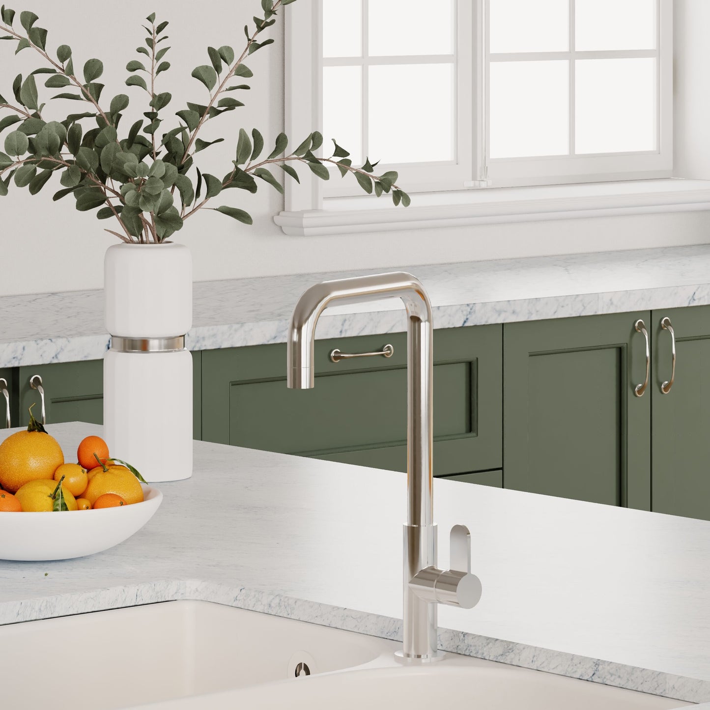 [BKTK305SL] Warslow Kitchen Mono Mixer Tap - Single or Dual Lever, Choice of Colour - Lifestyle 2