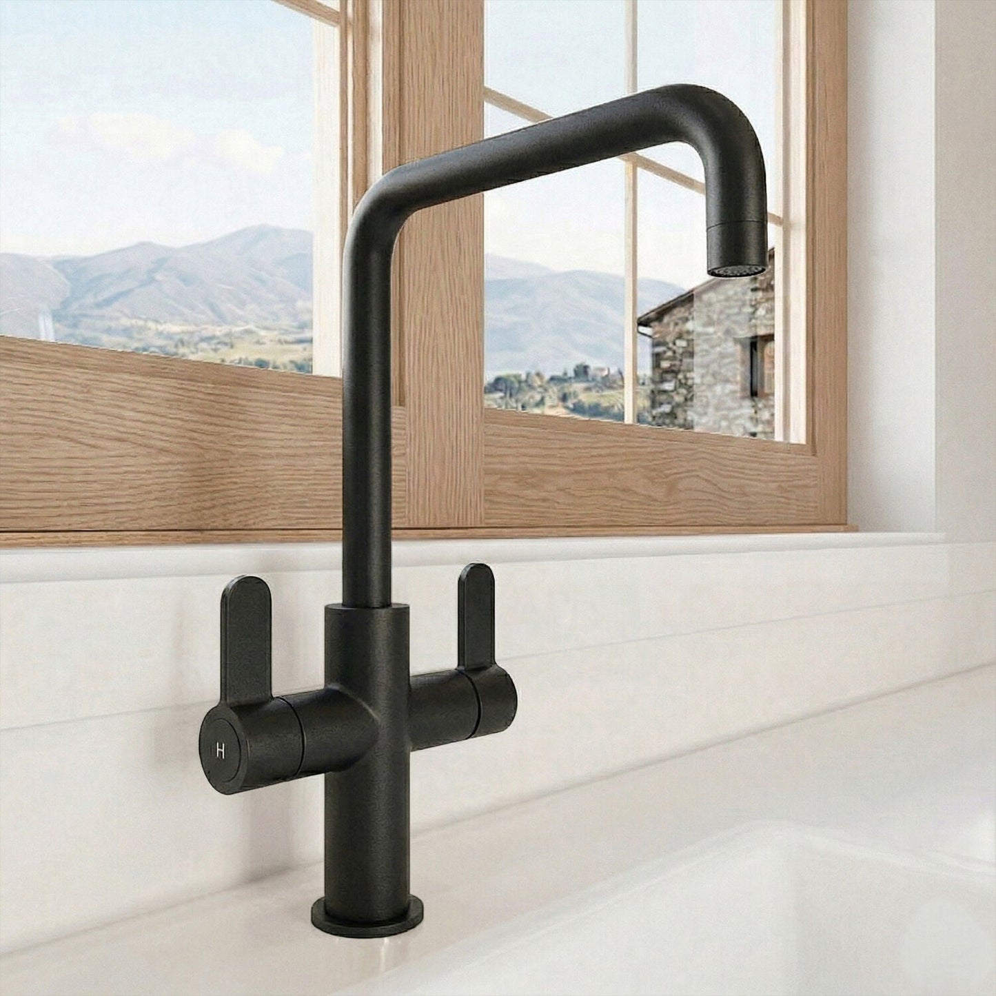 [BKTK405DL] Warslow Kitchen Mono Mixer Tap - Single or Dual Lever, Choice of Colour - Silo