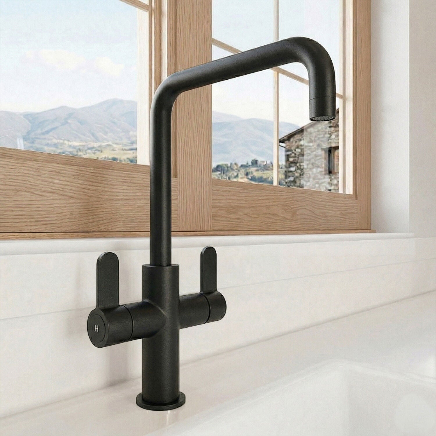 [BKTK405DL] Warslow Kitchen Mono Mixer Tap - Single or Dual Lever, Choice of Colour - Silo