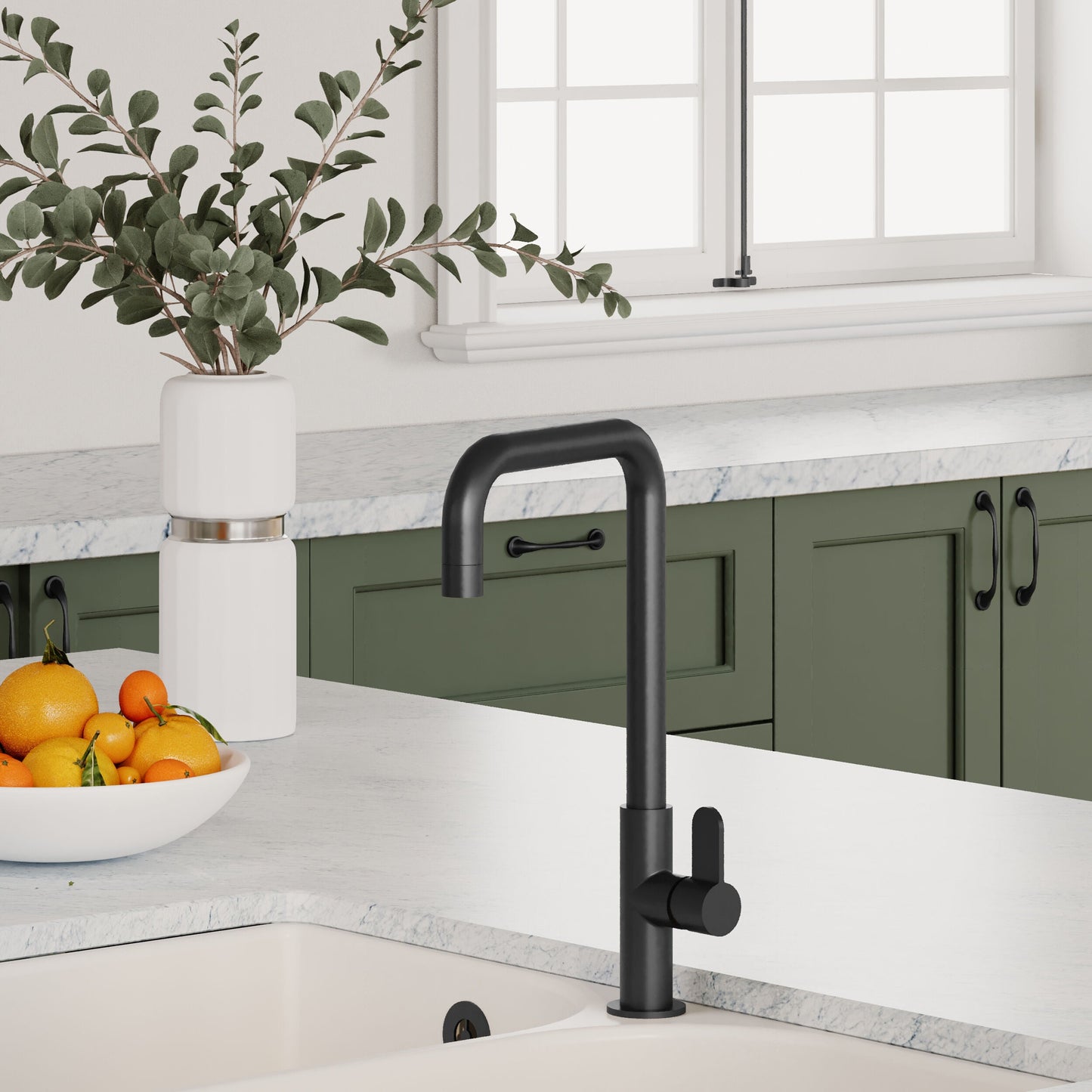[BKTK405SL] Warslow Kitchen Mono Mixer Tap - Single or Dual Lever, Choice of Colour - Lifestyle 2