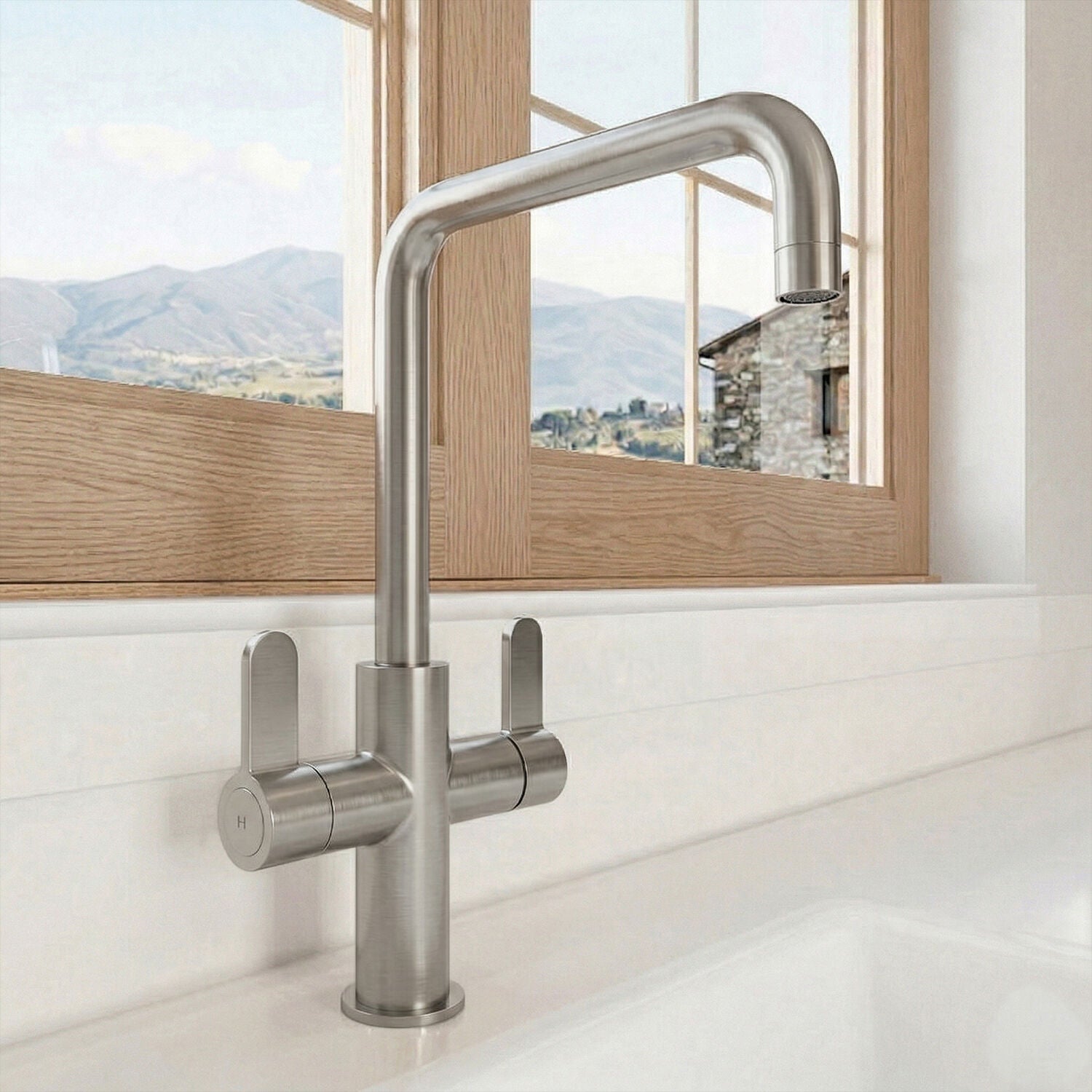 [BKTK605DL] Warslow Kitchen Mono Mixer Tap - Single or Dual Lever, Choice of Colour - Silo