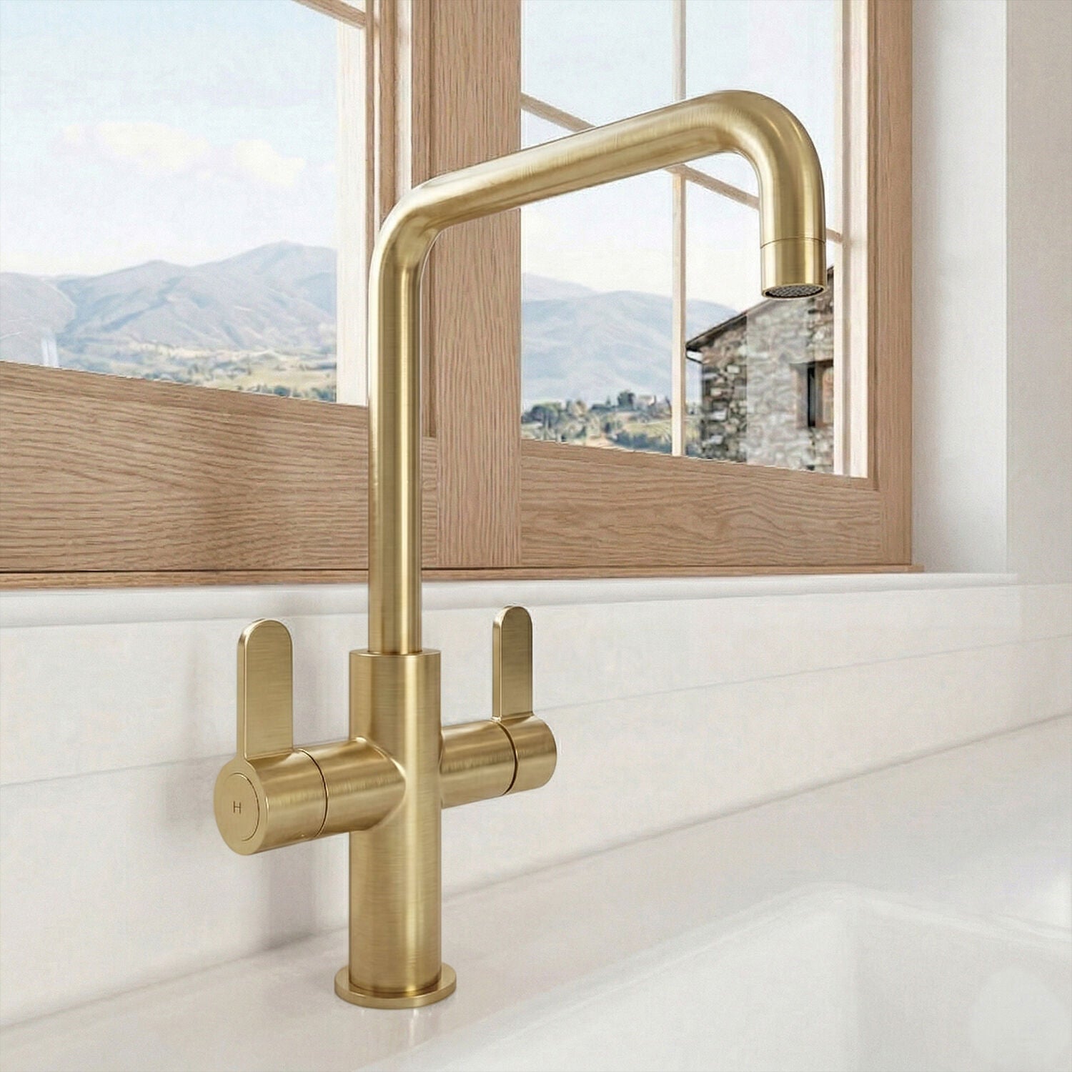 [BKTK805DL] Warslow Kitchen Mono Mixer Tap - Single or Dual Lever, Choice of Colour - Silo