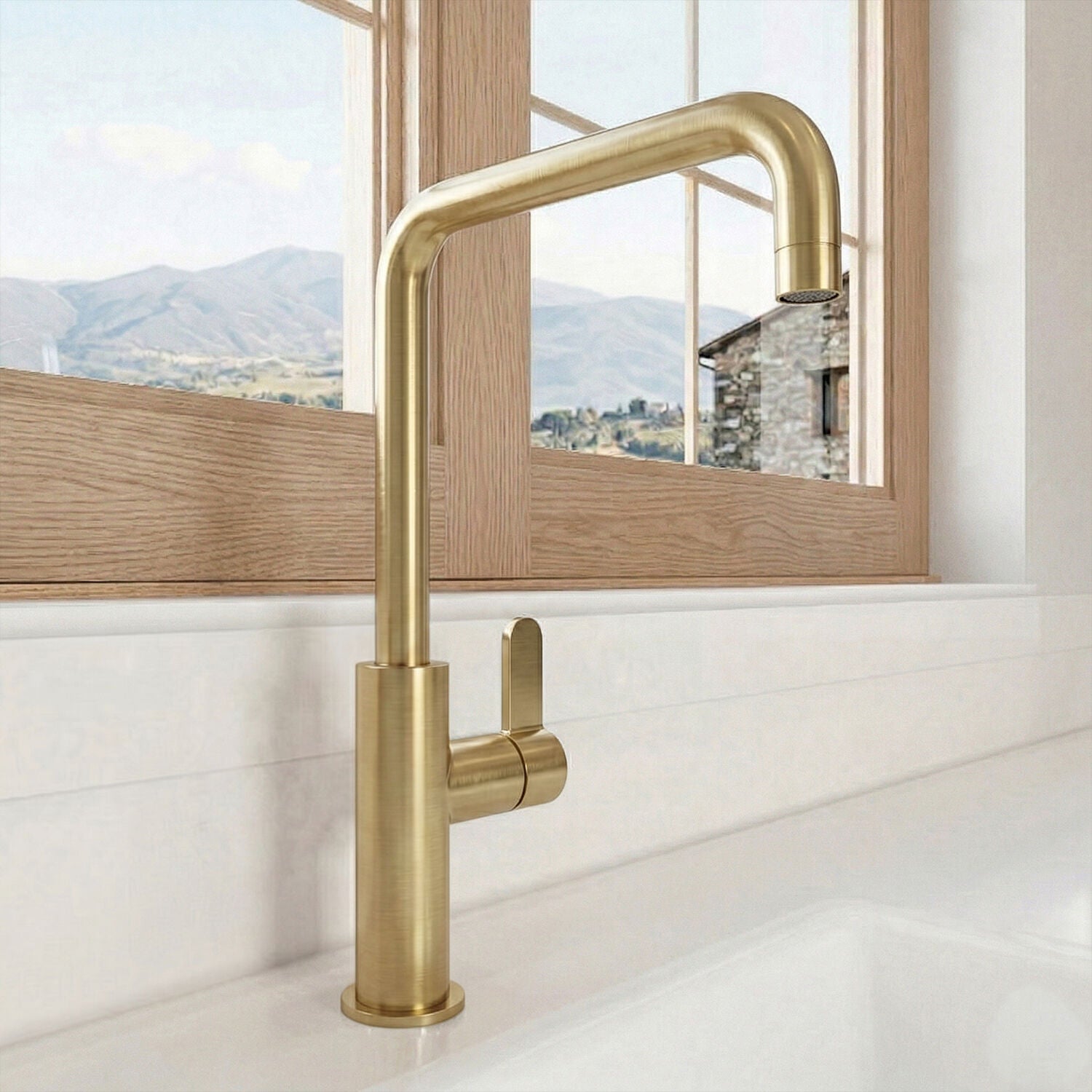 [BKTK805SL] Warslow Kitchen Mono Mixer Tap - Single or Dual Lever, Choice of Colour - Silo