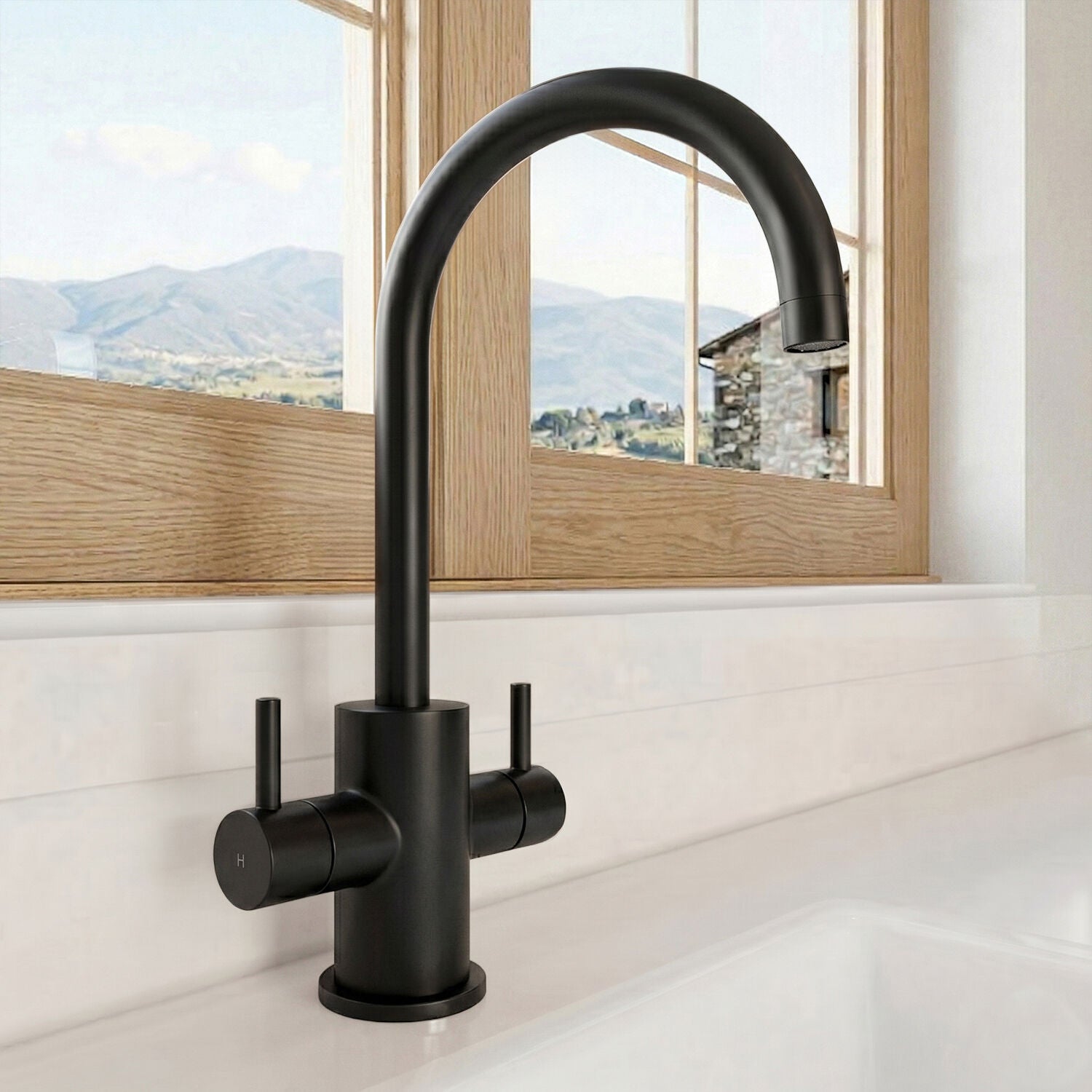 [BKTL405DL] Gratwich Kitchen Mono Mixer Tap - Single or Dual Lever, Choice of Colour - Silo