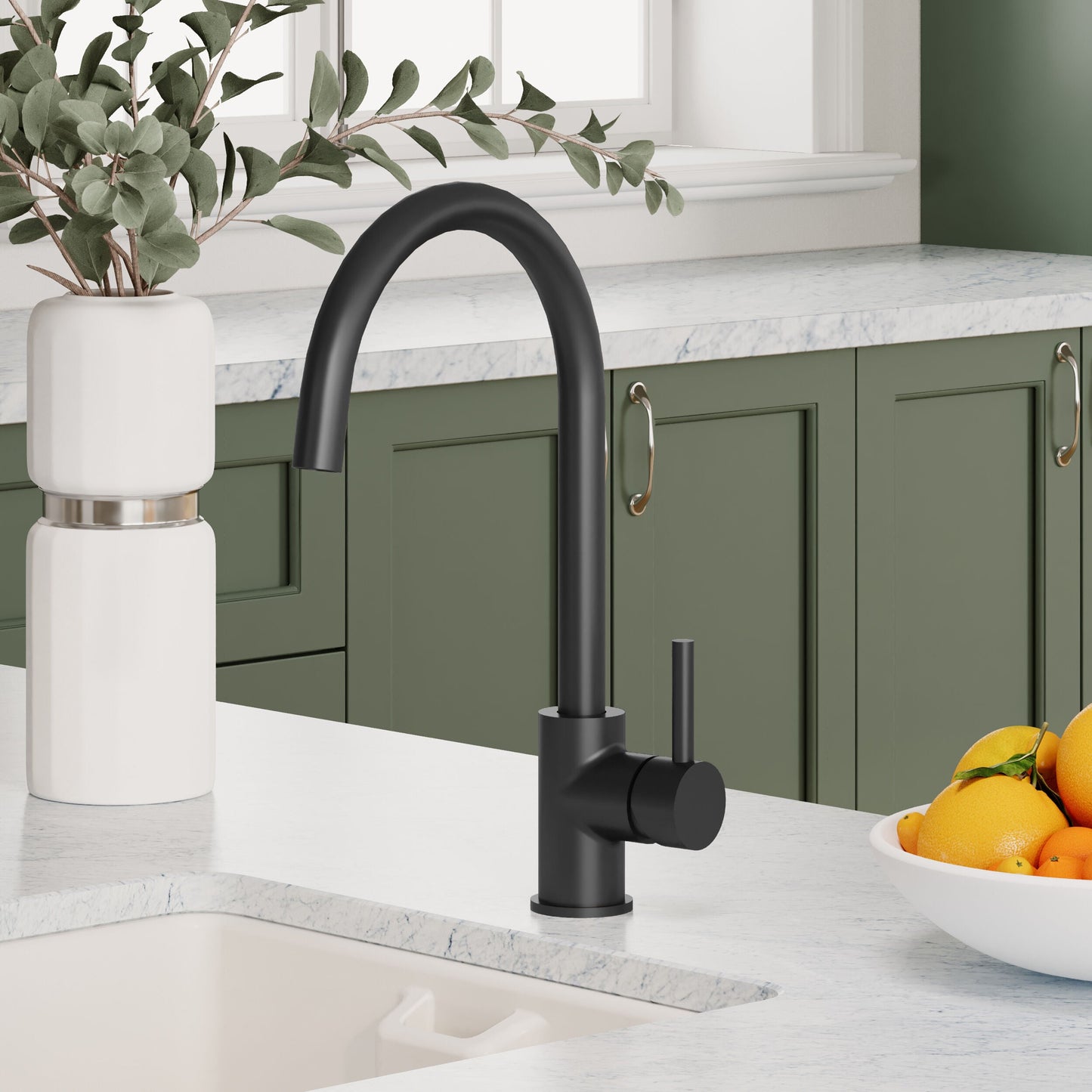 [BKTL405SL] Gratwich Kitchen Mono Mixer Tap - Single or Dual Lever, Choice of Colour - Lifestyle 2