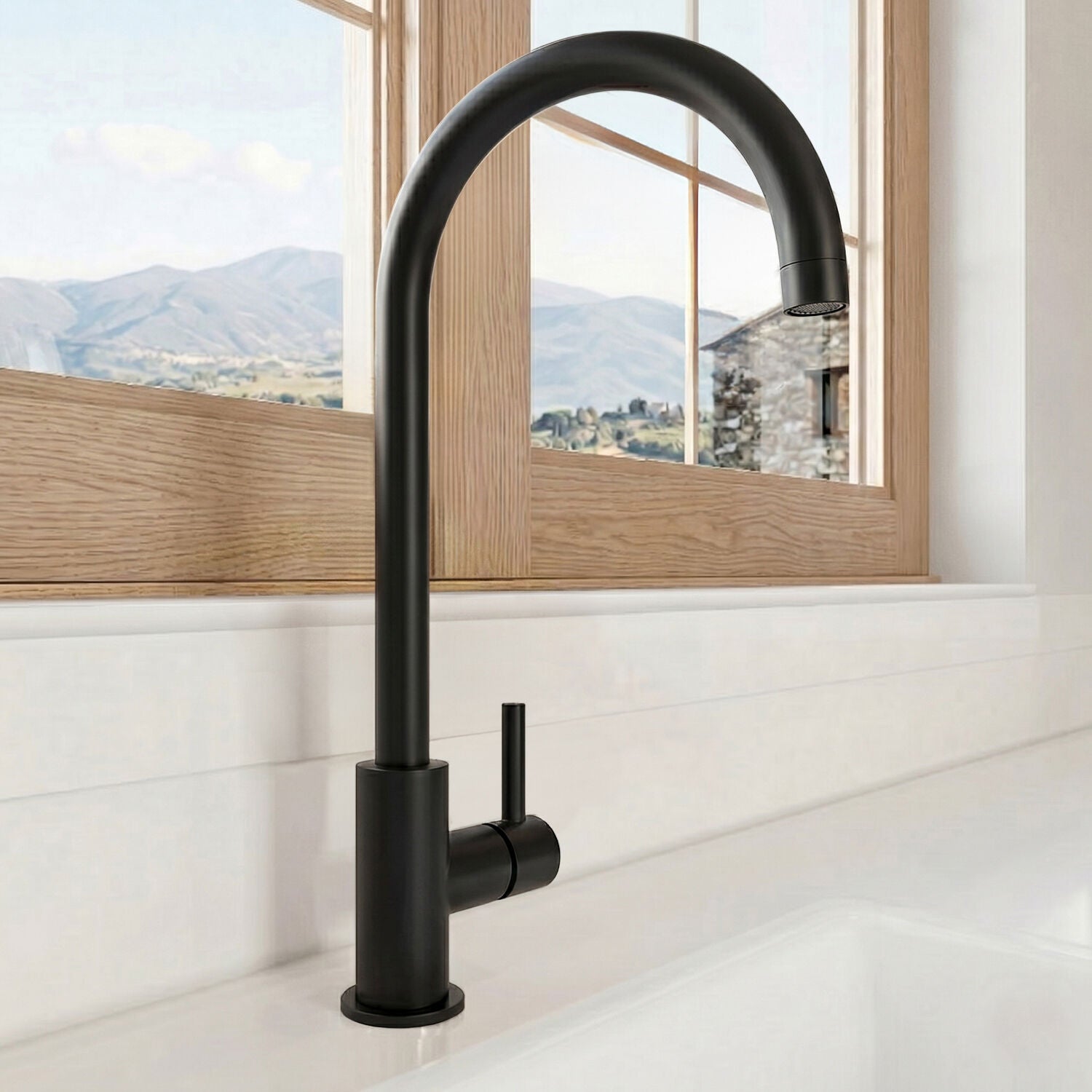 [BKTL405SL] Gratwich Kitchen Mono Mixer Tap - Single or Dual Lever, Choice of Colour - Silo