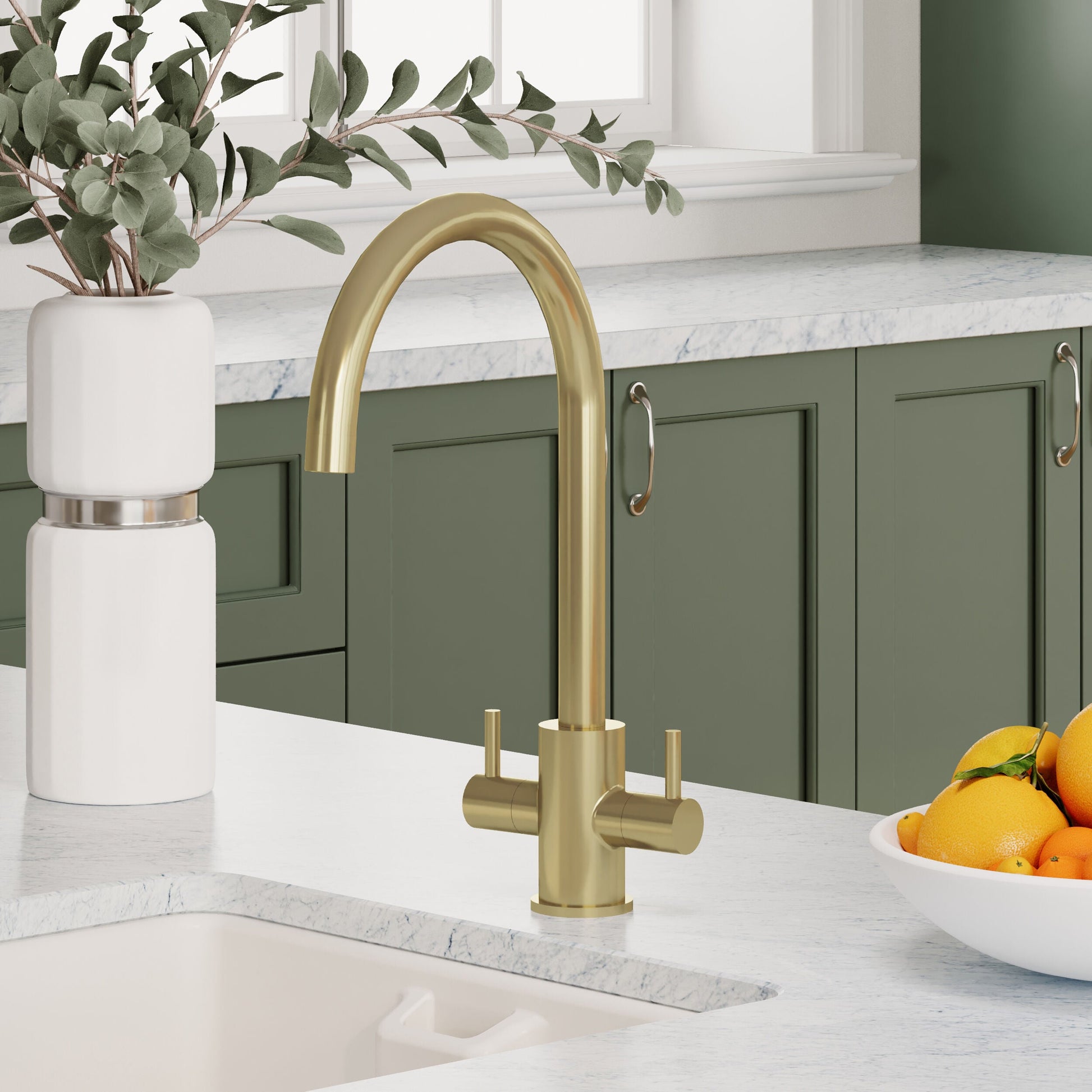 [BKTL805DL] Gratwich Kitchen Mono Mixer Tap - Single or Dual Lever, Choice of Colour - Lifestyle 2