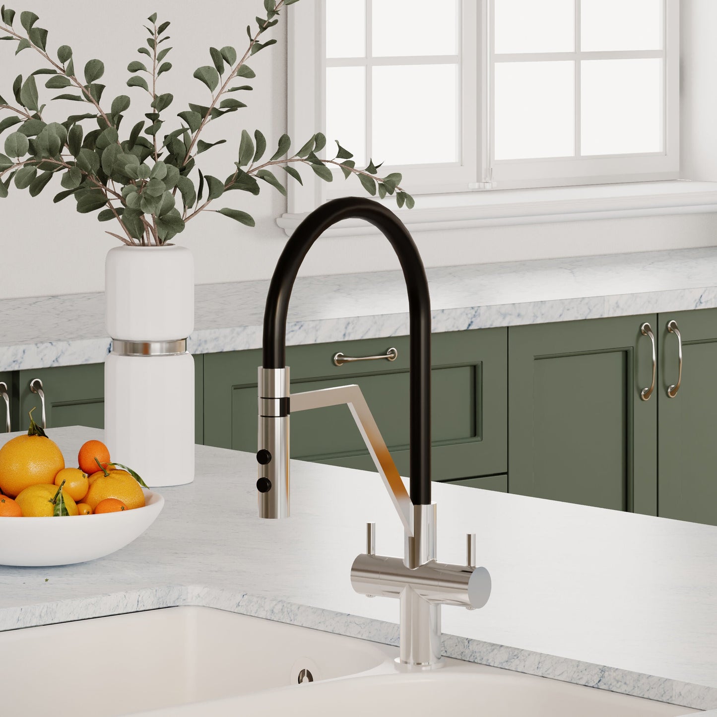 [BKTR305DL] Haughton Kitchen Mono Mixer Tap - Single or Dual Lever, Choice of Colour - Lifestyle 2