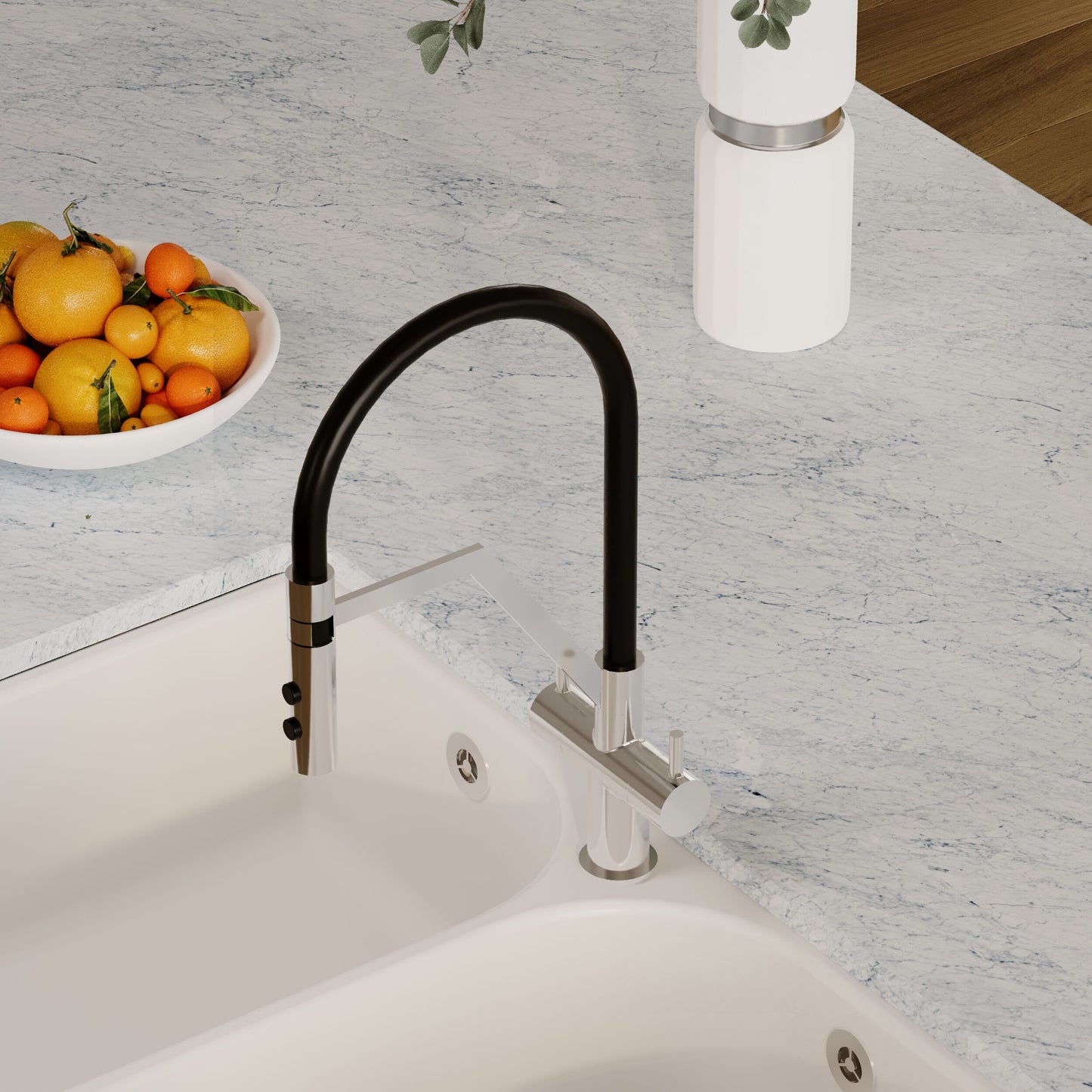 [BKTR305DL] Haughton Kitchen Mono Mixer Tap - Single or Dual Lever, Choice of Colour - Lifestyle 3