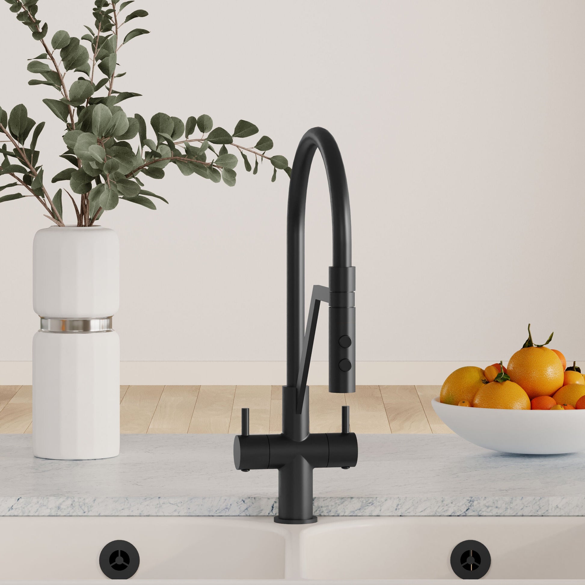 [BKTR405DL] Haughton Kitchen Mono Mixer Tap - Single or Dual Lever, Choice of Colour - Lifestyle 1