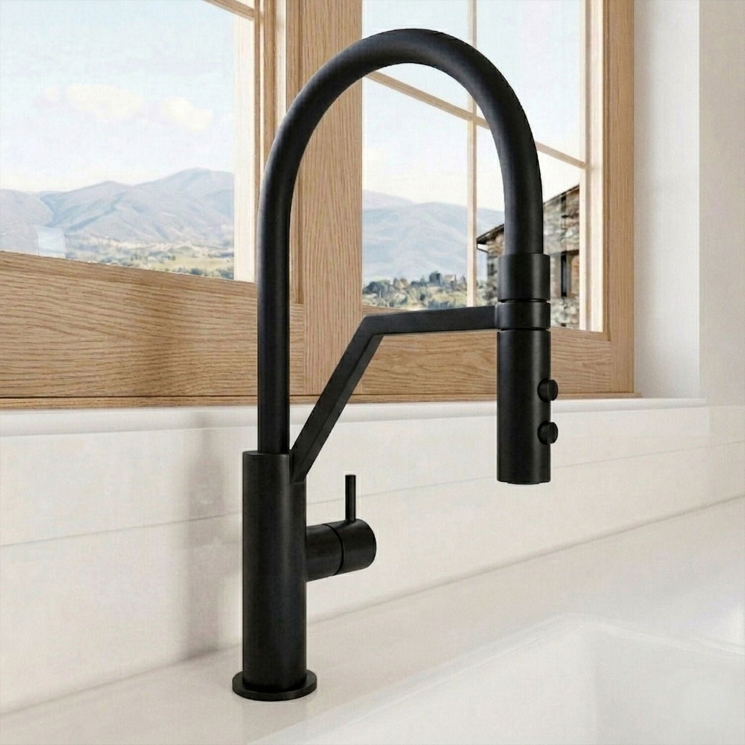 [BKTR405SL] Haughton Kitchen Mono Mixer Tap - Single or Dual Lever, Choice of Colour - Silo
