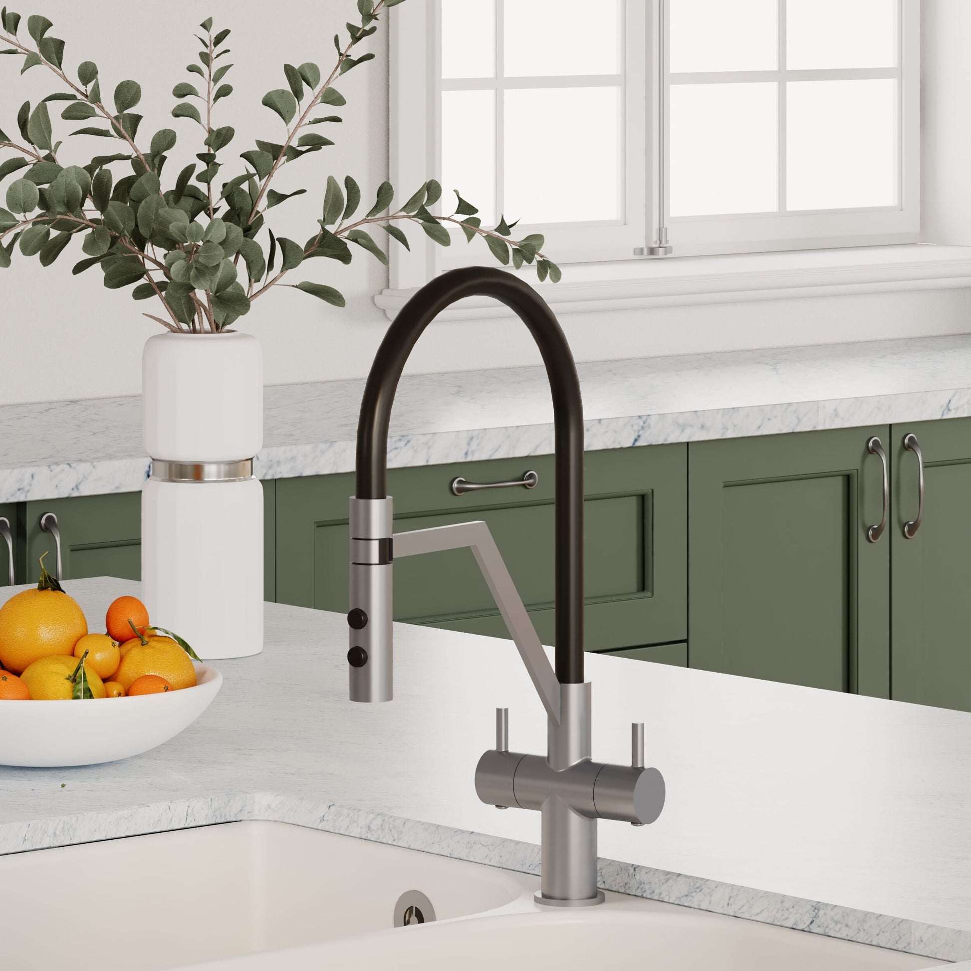 [BKTR605DL] Haughton Kitchen Mono Mixer Tap - Single or Dual Lever, Choice of Colour - Lifestyle 2