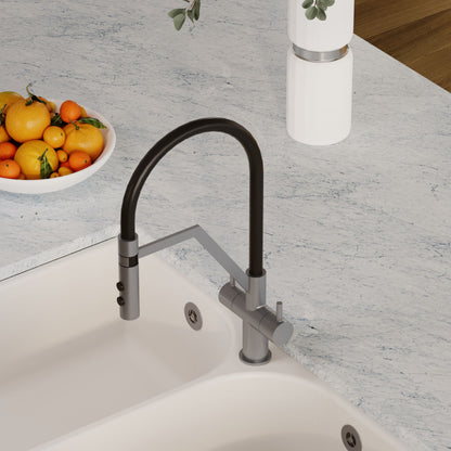 [BKTR605DL] Haughton Kitchen Mono Mixer Tap - Single or Dual Lever, Choice of Colour - Lifestyle 3