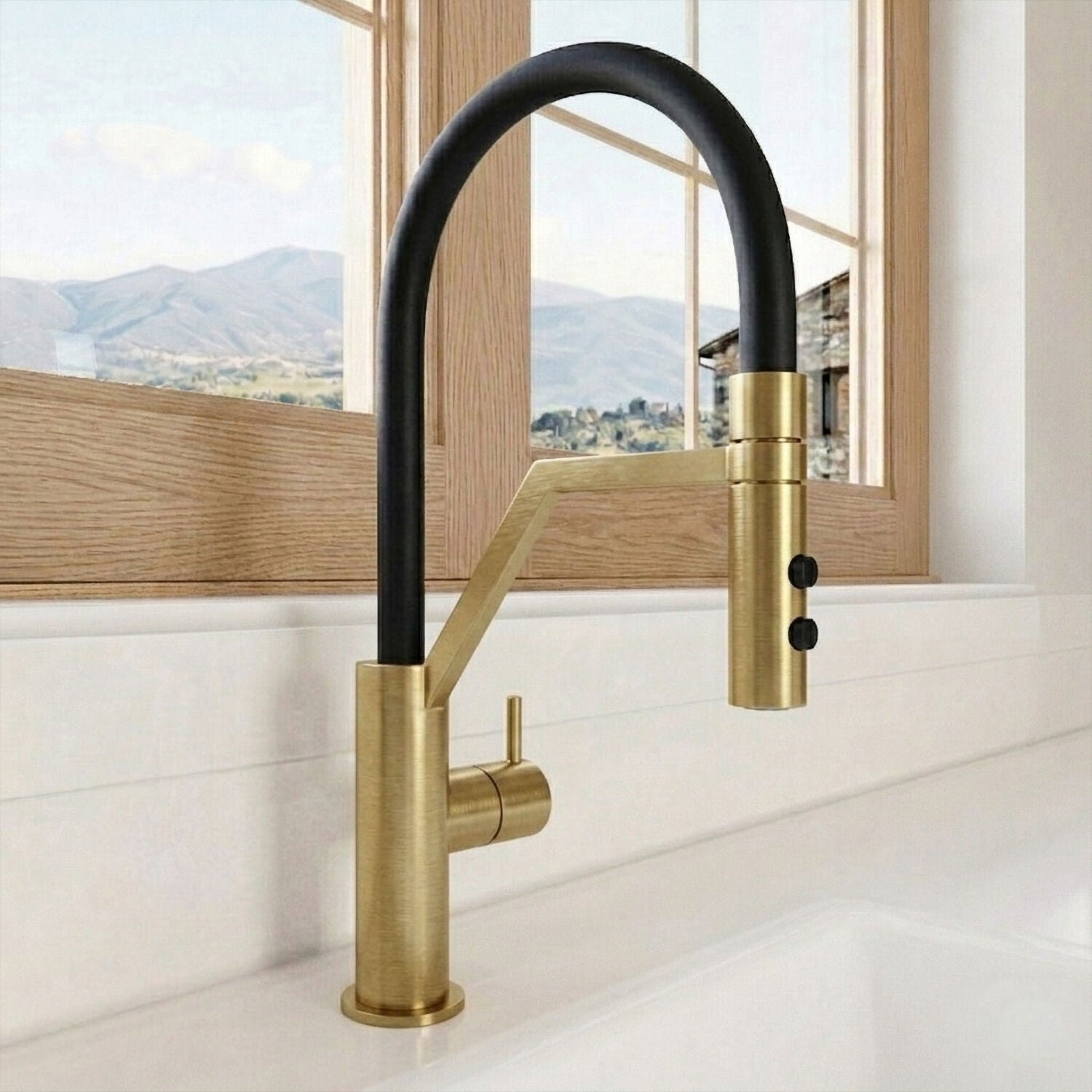 [BKTR805SL] Haughton Kitchen Mono Mixer Tap - Single or Dual Lever, Choice of Colour - Silo