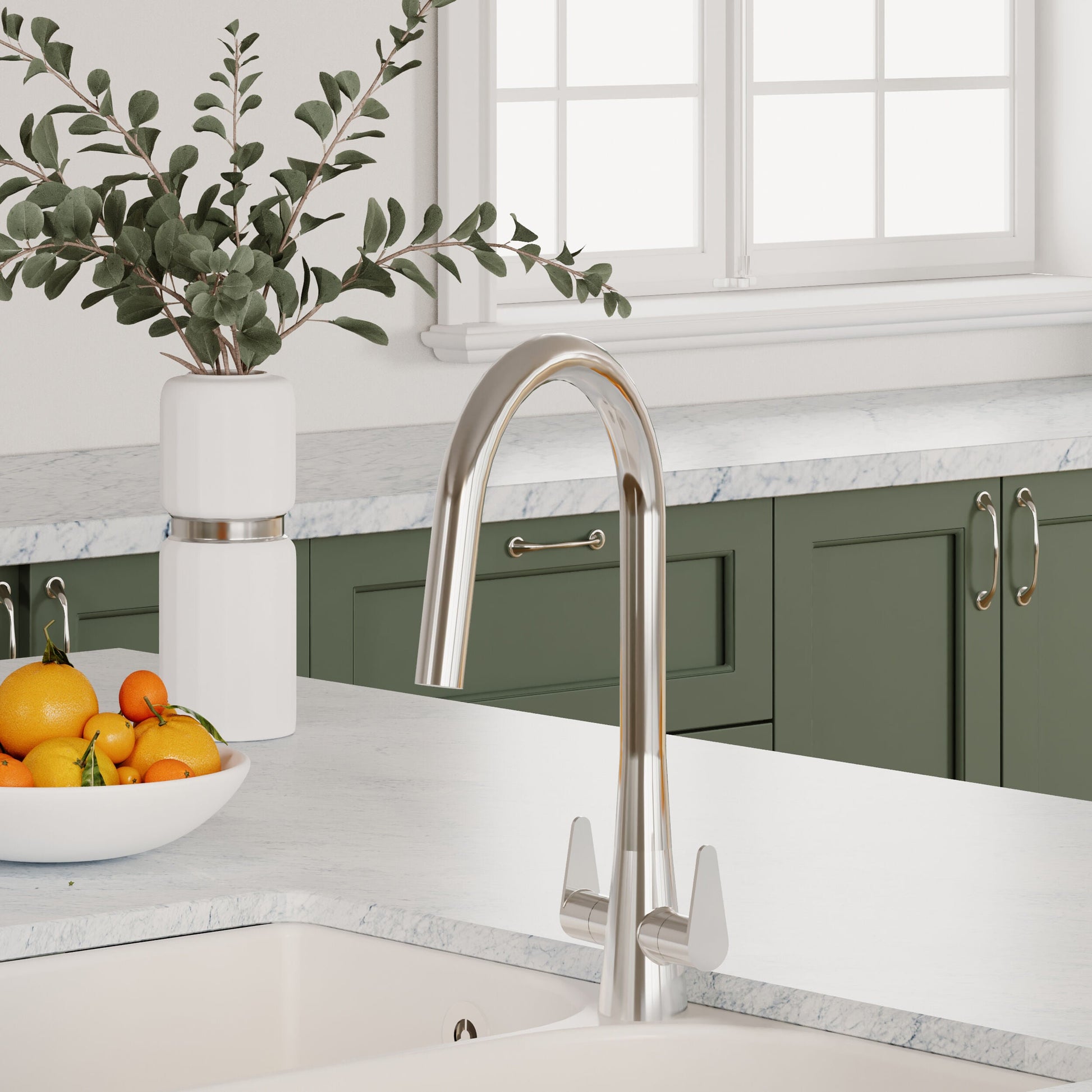 [BKTS305DL] Tatenhill Kitchen Mono Sink Mixer Tap - Single or Dual Lever, Choice of Colour - Lifestyle 2