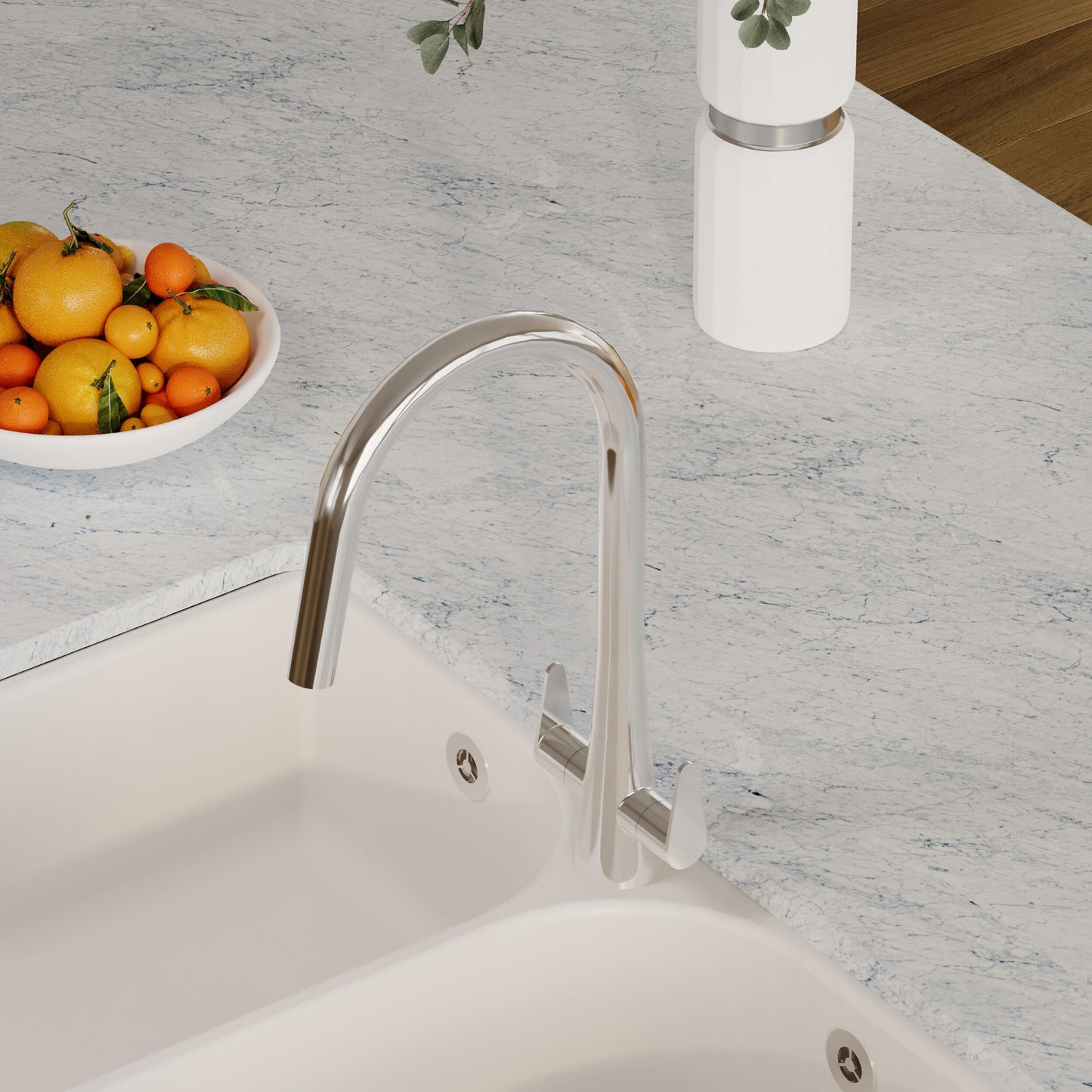 [BKTS305DL] Tatenhill Kitchen Mono Sink Mixer Tap - Single or Dual Lever, Choice of Colour - Lifestyle 3