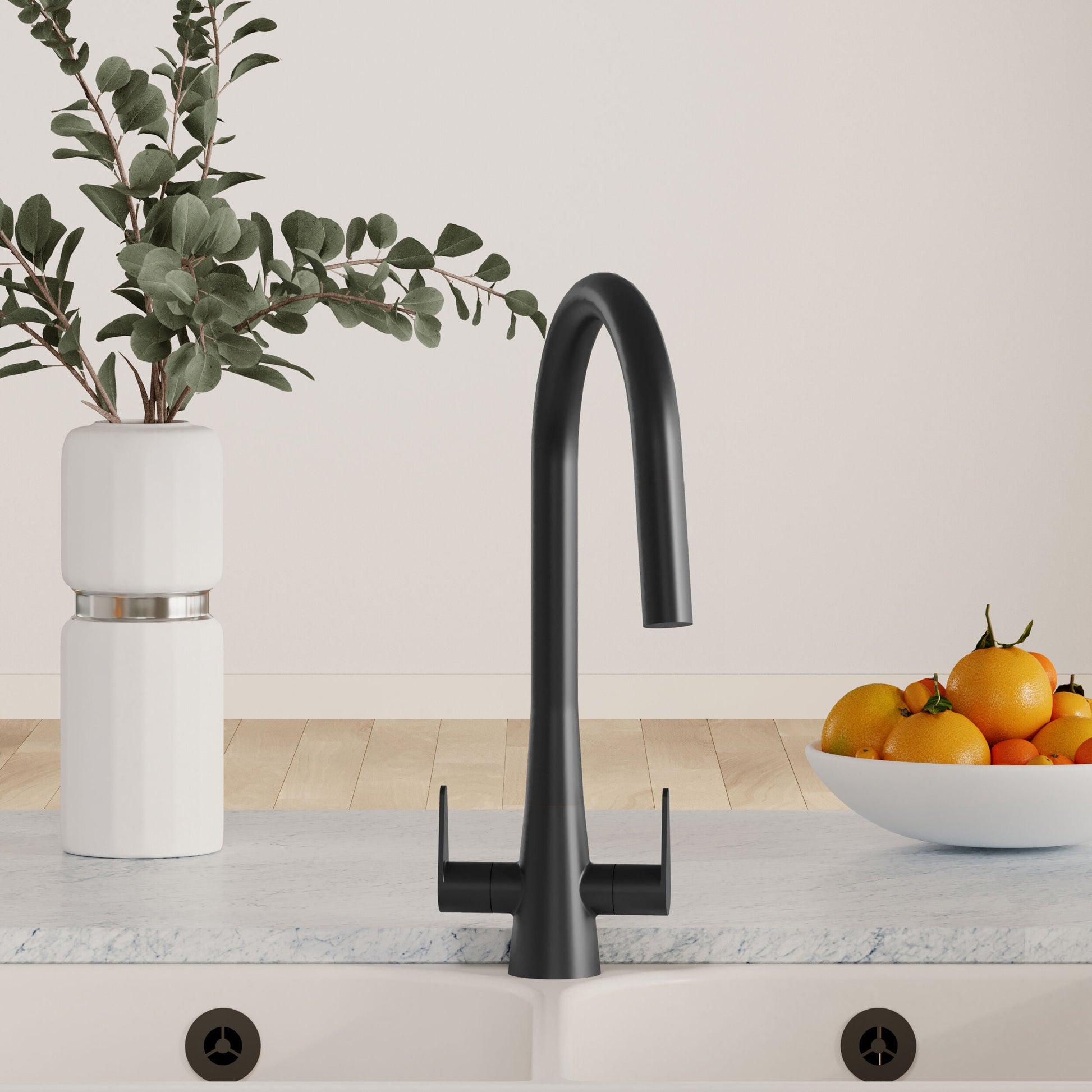 [BKTS405DL] Tatenhill Kitchen Mono Sink Mixer Tap - Single or Dual Lever, Choice of Colour - Lifestyle 1