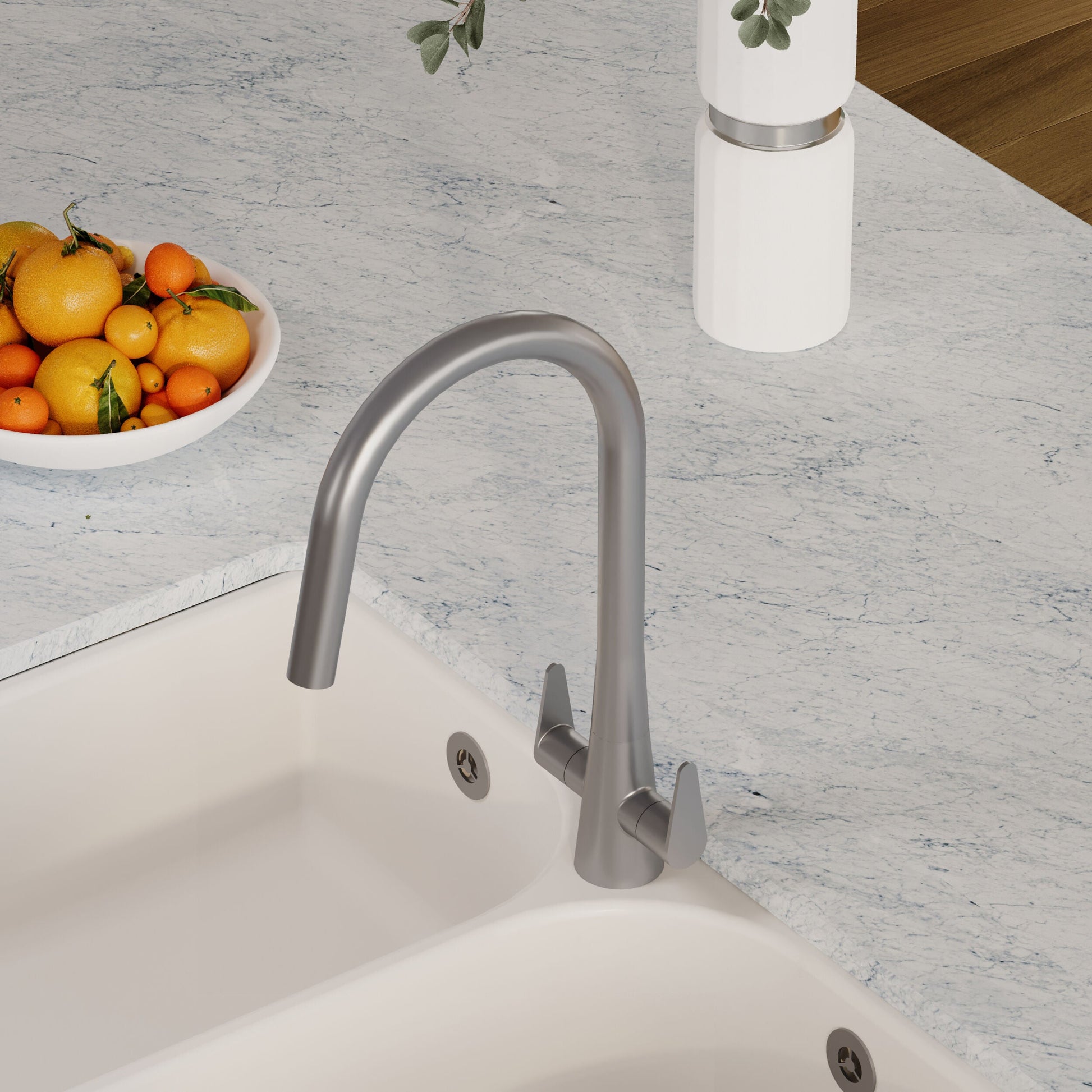 [BKTS605DL] Tatenhill Kitchen Mono Sink Mixer Tap - Single or Dual Lever, Choice of Colour - Lifestyle 3