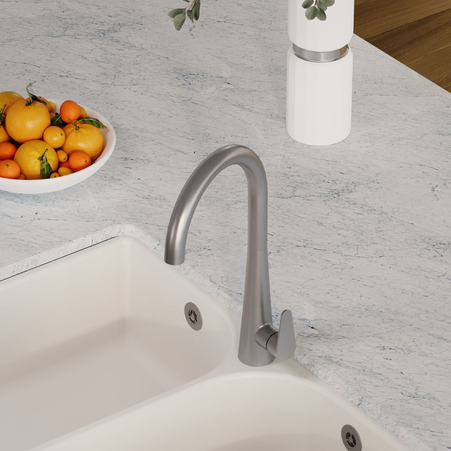 [BKTS605SL] Tatenhill Kitchen Mono Sink Mixer Tap - Single or Dual Lever, Choice of Colour - Lifestyle 3