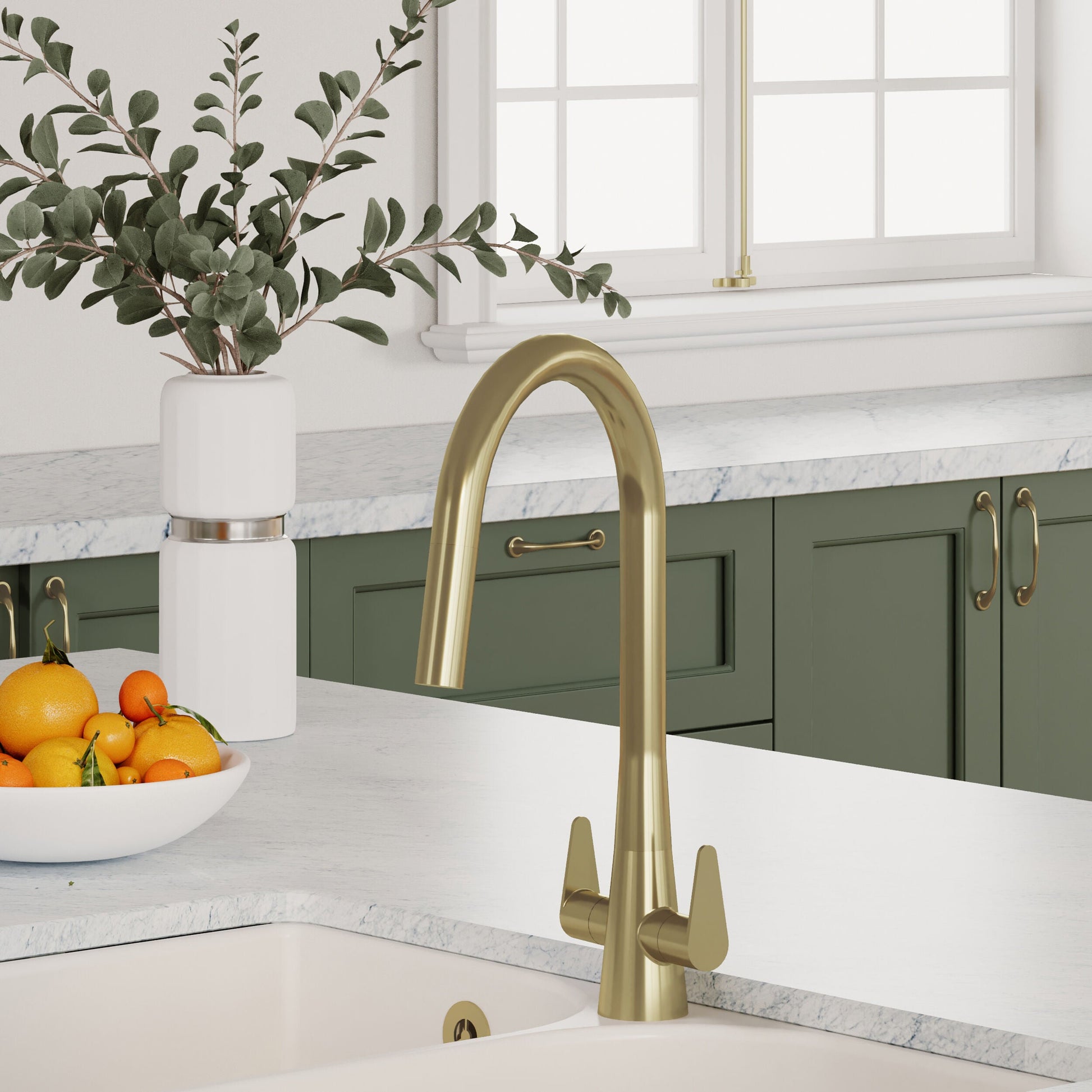 [BKTS805DL] Tatenhill Kitchen Mono Sink Mixer Tap - Single or Dual Lever, Choice of Colour - Lifestyle 2