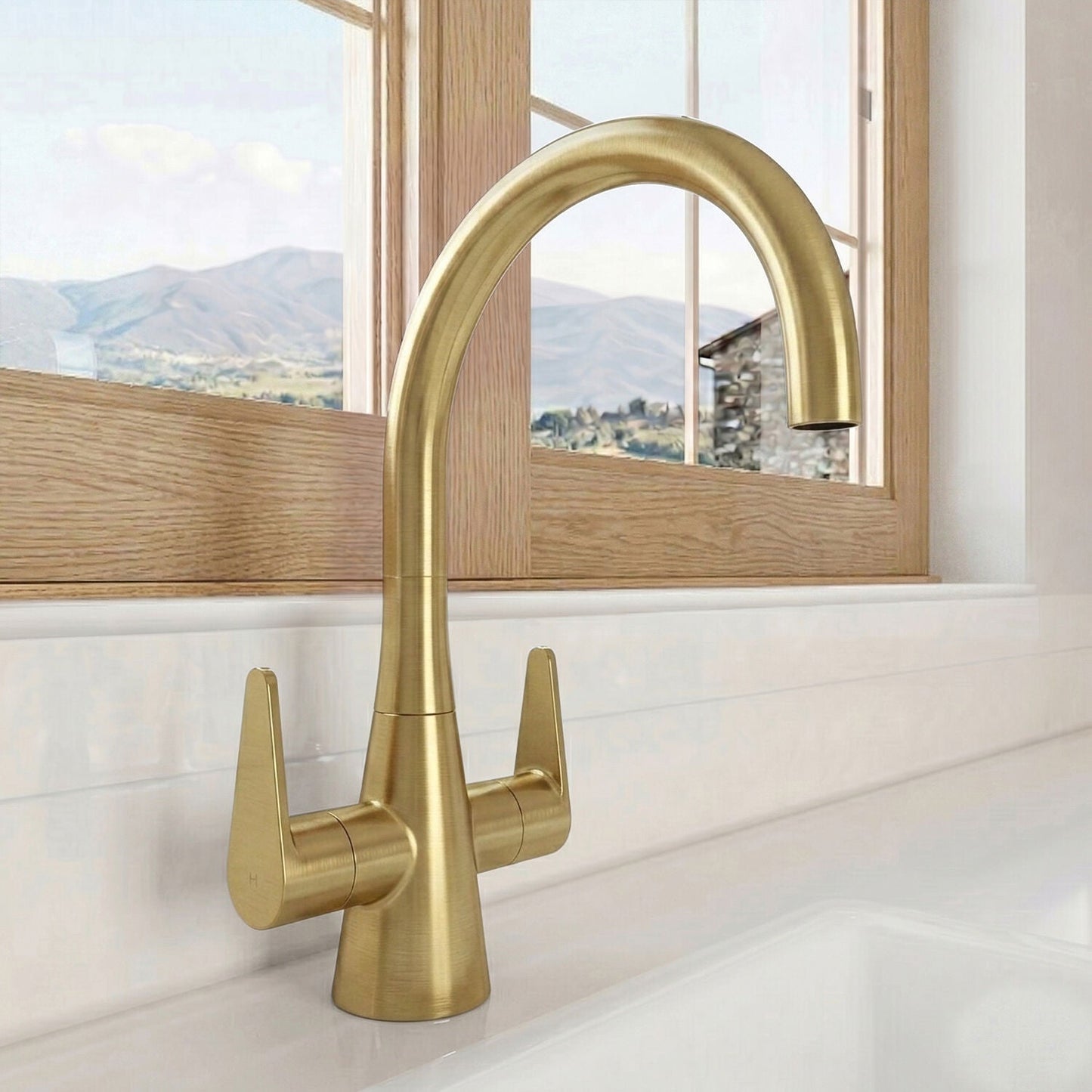 [BKTS805DL] Tatenhill Kitchen Mono Sink Mixer Tap - Single or Dual Lever, Choice of Colour - Silo