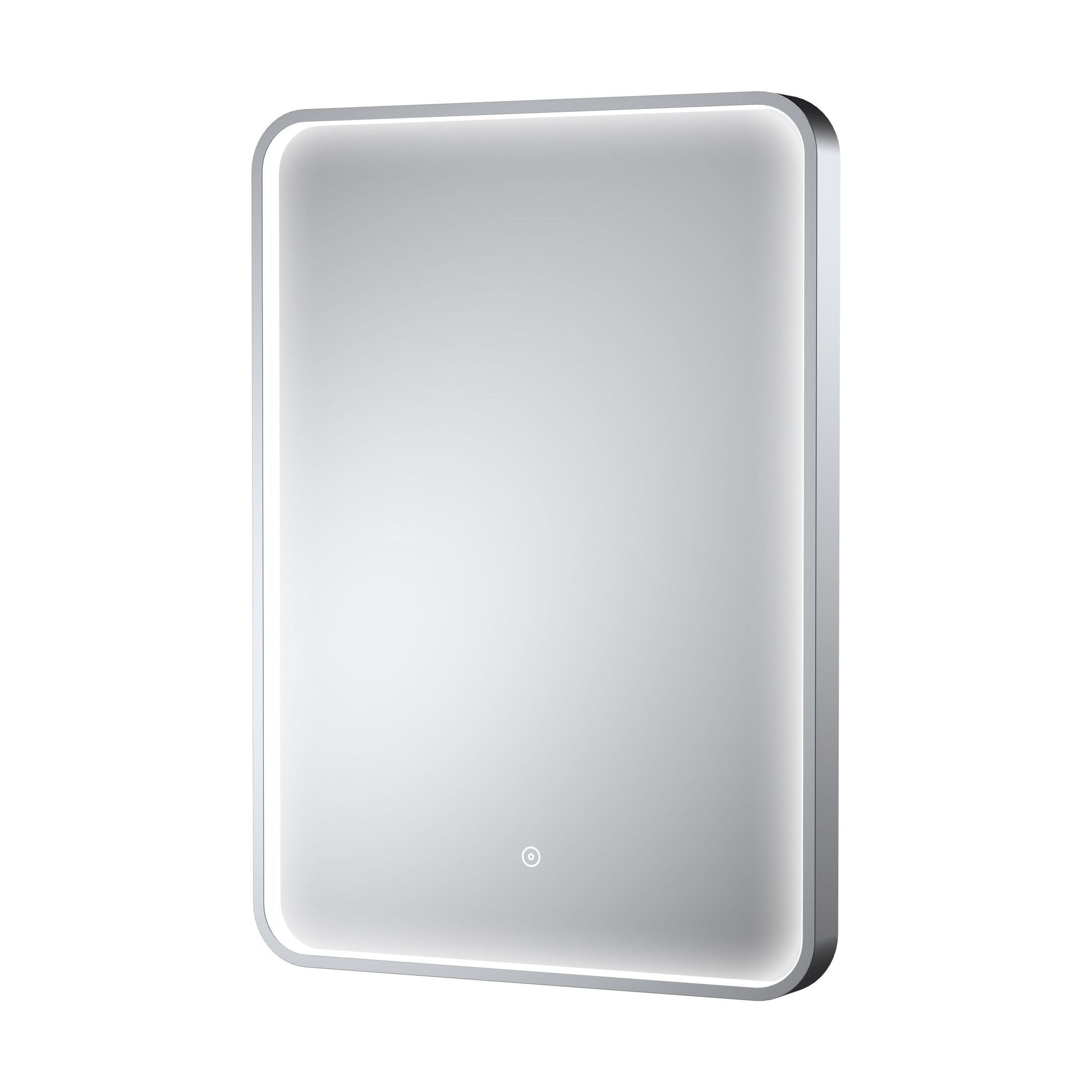 [BLQ733] Quixhill Contemporary Inset Framed LED Touch Sensor Mirror with De-mister Pad, 700 x 500mm - Choice of Colour - Cutout