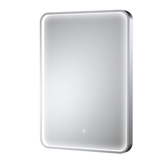 Balterley Inset Framed LED Touch Sensor Mirror with Demister Pad, 700x500mm - Chrome