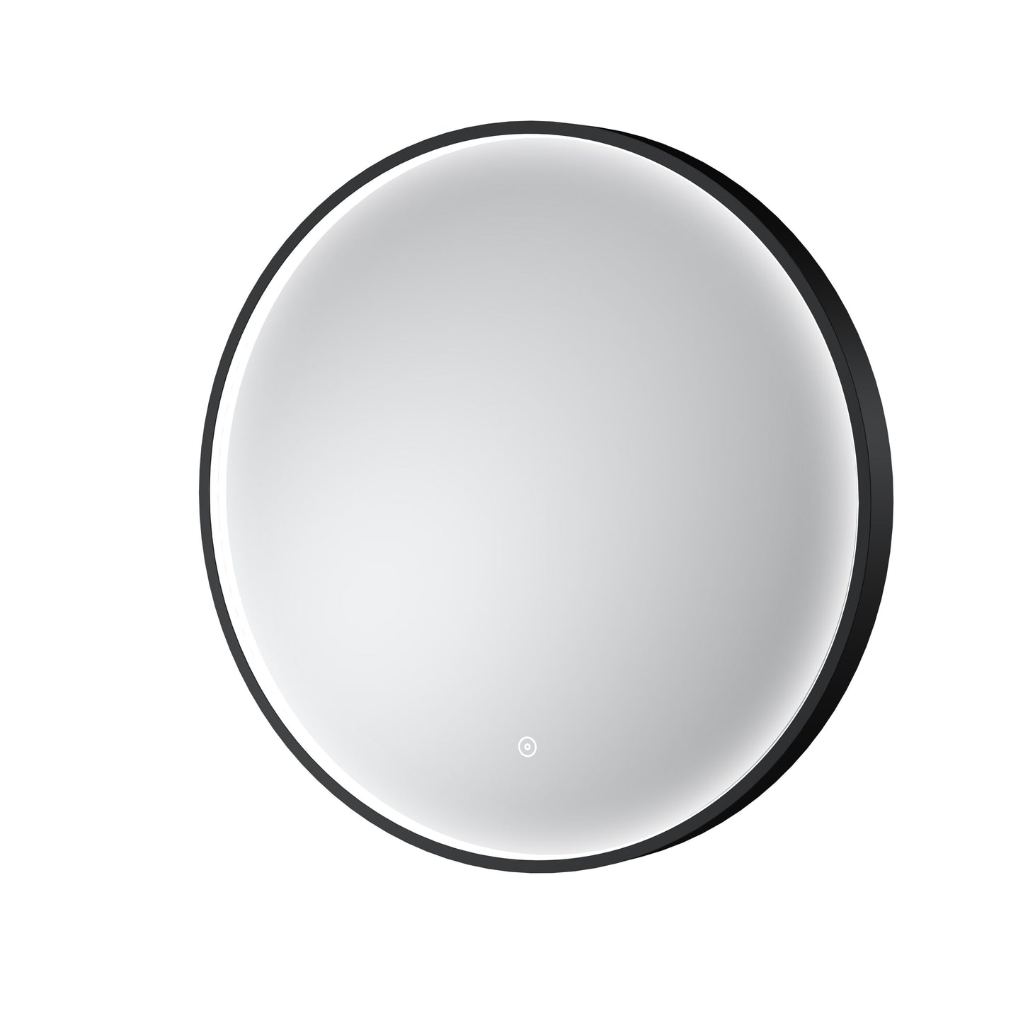 Quixhill Contemporary Round Inset Framed LED Touch Sensor Mirror