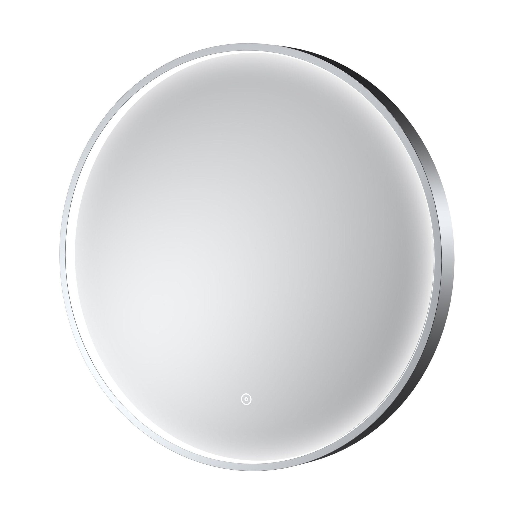 [BLQ743] Quixhill Contemporary Round Inset Framed LED Touch Sensor Mirror - Cutout