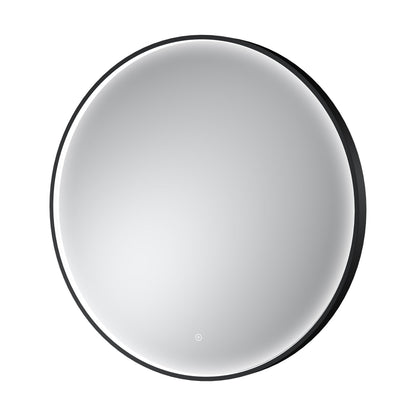 [BLQ751] Quixhill Contemporary Round Inset Framed LED Touch Sensor Mirror - Cutout