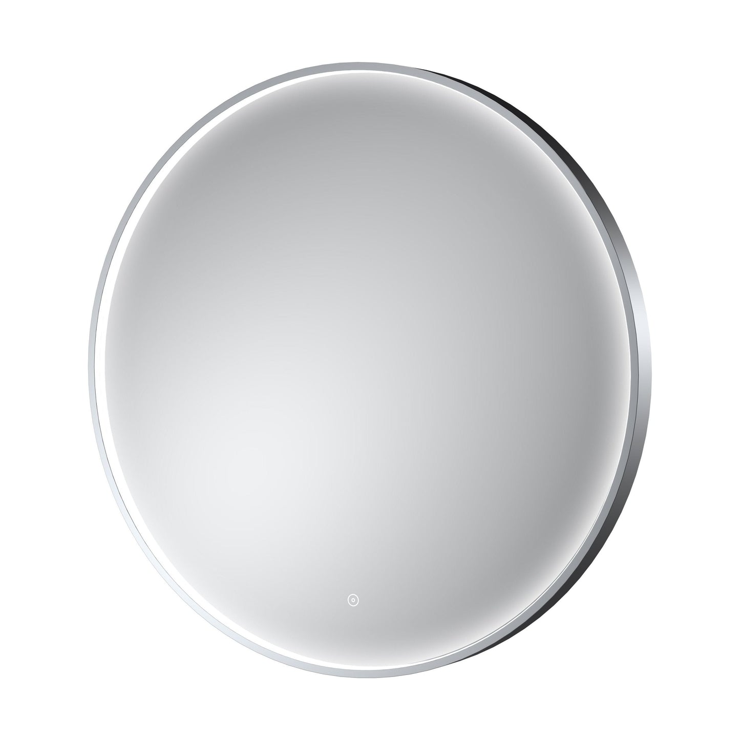 [BLQ753] Quixhill Contemporary Round Inset Framed LED Touch Sensor Mirror - Cutout