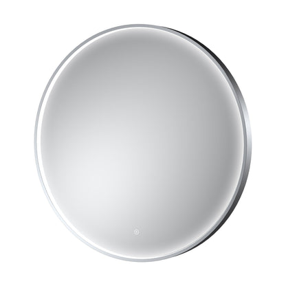 [BLQ753] Quixhill Contemporary Round Inset Framed LED Touch Sensor Mirror - Cutout