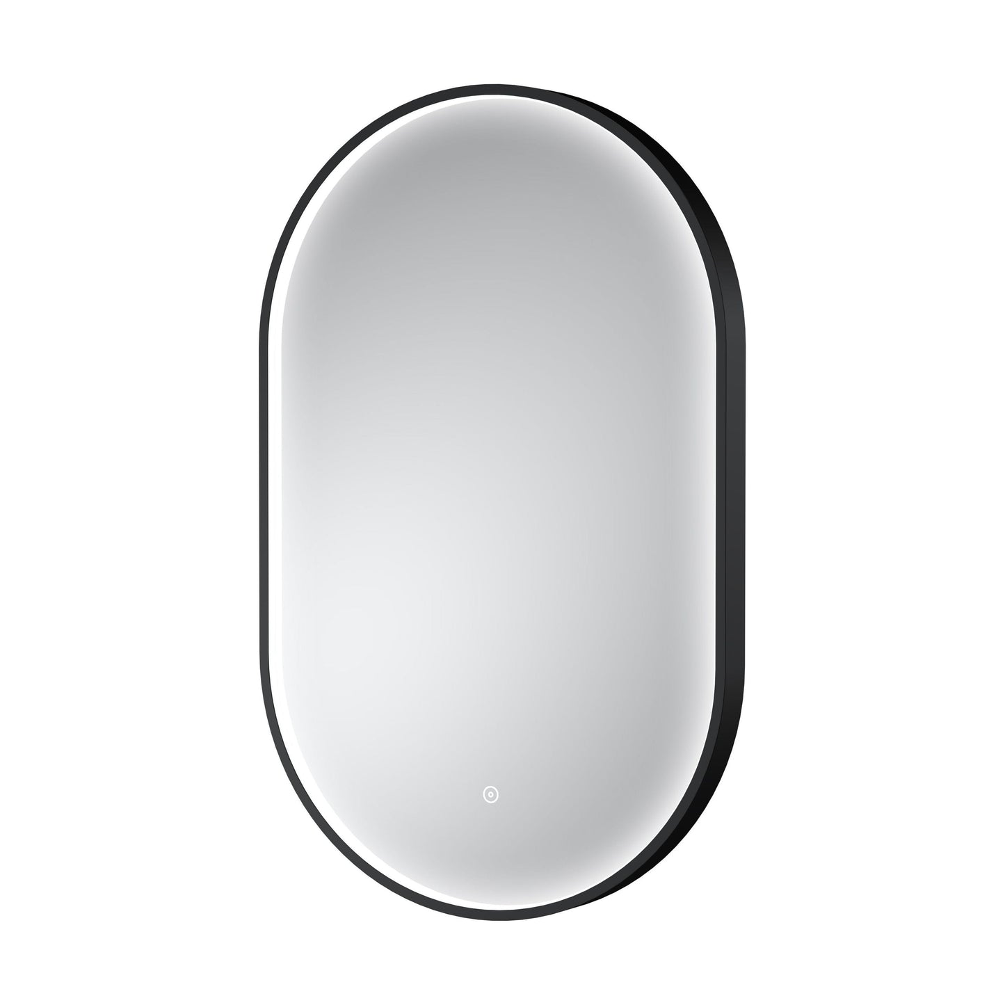 [BLQ761] Quixhill Contemporary Oval Inset Framed LED Touch Sensor Mirror - 800 x 500mm - Cutout
