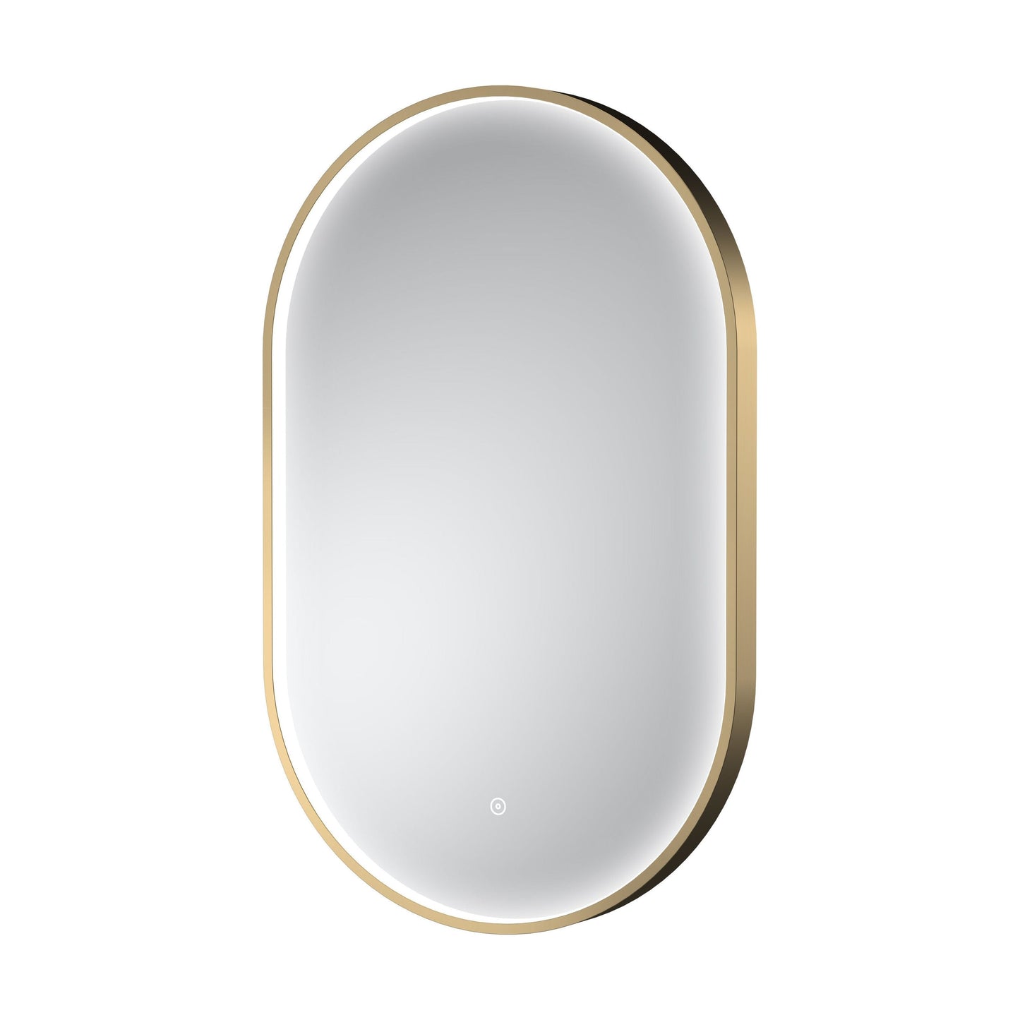 [BLQ762] Quixhill Contemporary Oval Inset Framed LED Touch Sensor Mirror - 800 x 500mm - Cutout