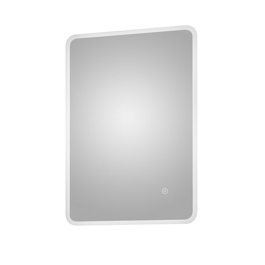 Talke Soft Square LED Illuminated Touch Sensor Mirror with Demister, 700mm x 500mm