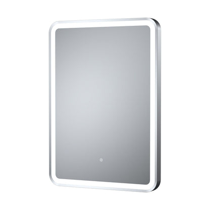 [BMFR703] Quixhill Rectangular LED Illuminated Touch Sensor Framed Mirror with Demister, 700mm x 500mm - Cutout