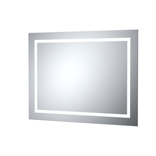 Talke Rectangular Landscape LED Illuminated Touch Sensor Mirror with Demister, 800 x 500mm