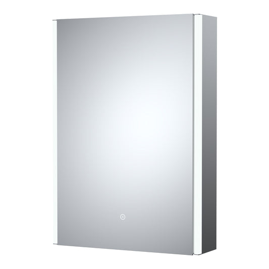 Talke 1 Door Touch Sensor Mirror Cabinet with Demister & Shaver Socket, 700 x 500mm