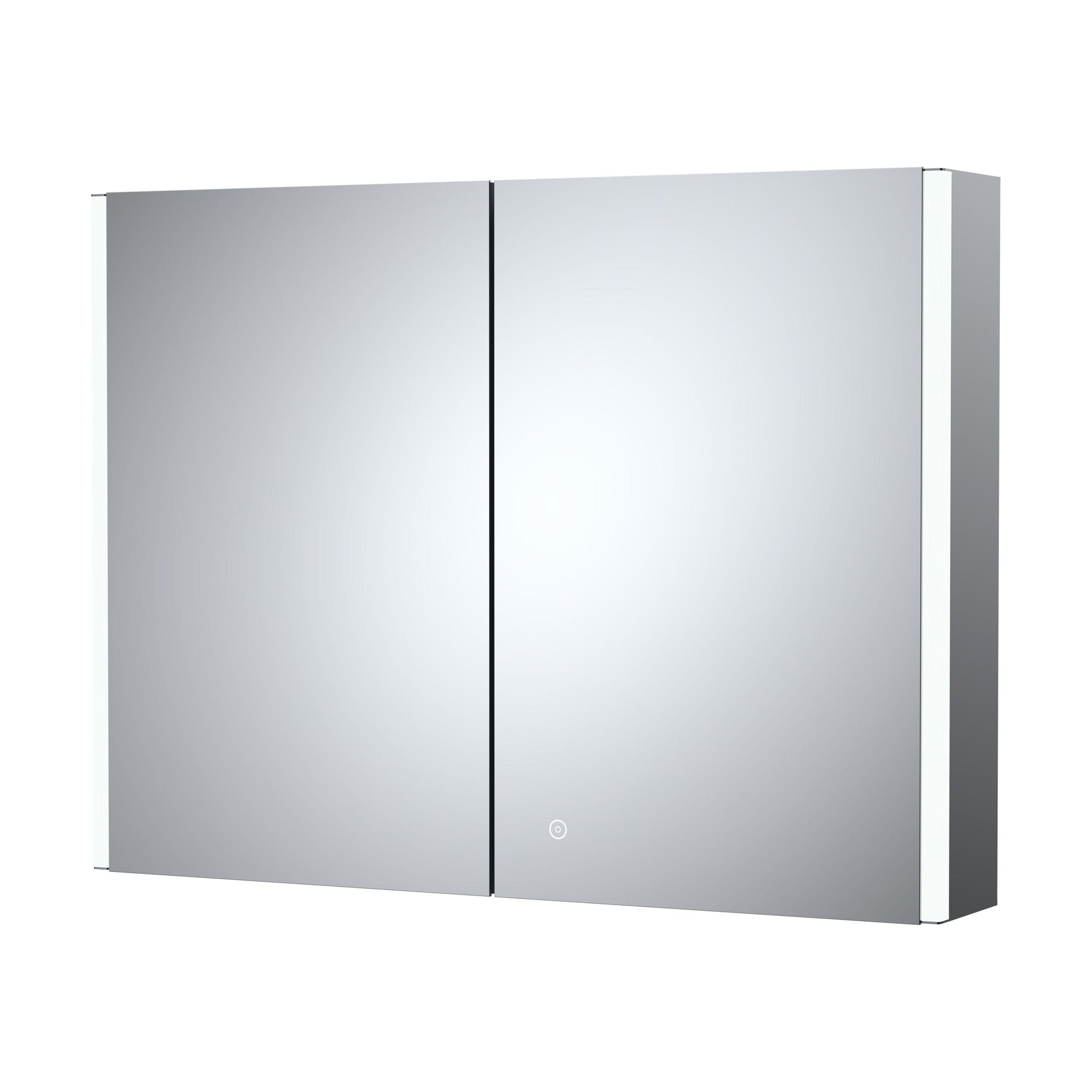 [BMMC094] Talke 2 Door Touch Sensor Mirror Cabinet with Demister & Shaver Socket, 800 x 600mm - Cutout