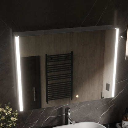[BMMC094] Talke 2 Door Touch Sensor Mirror Cabinet with Demister & Shaver Socket, 800 x 600mm - Lifestyle 2