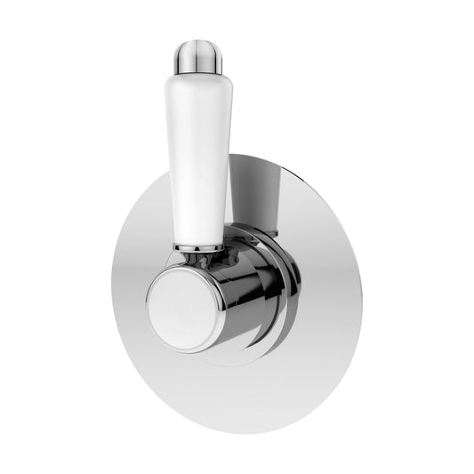 [BSBAST10] Traditional Concealed Thermostatic Shower Stop Tap - Chrome - Balterley - Cutout