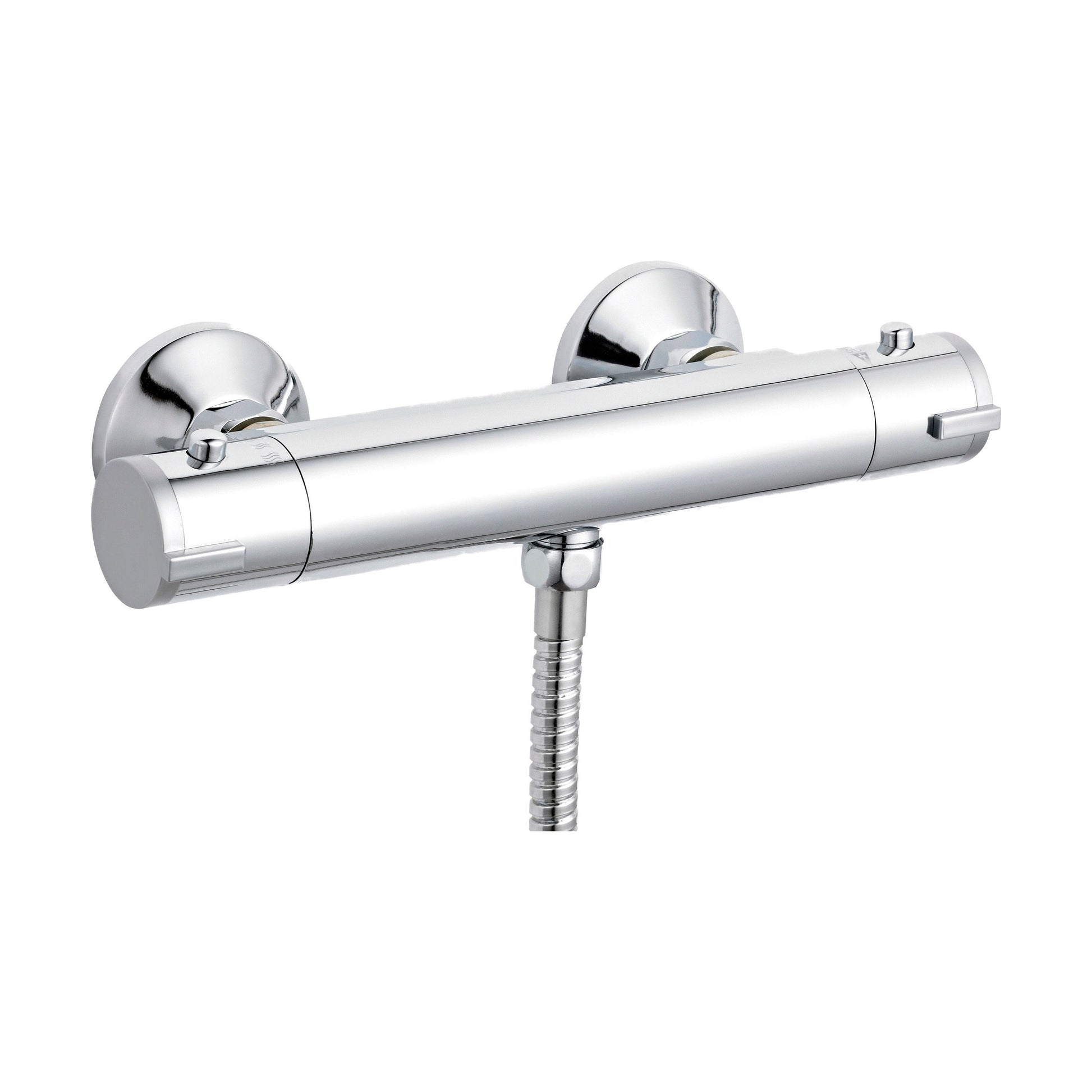 [BSBV001] Contemporary Round Thermostatic Shower Bar Valve (1 Outlet) - Chrome - Balterley - Cutout