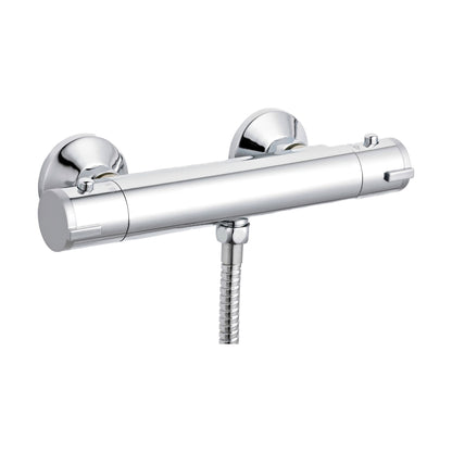 [BSBV001] Contemporary Round Thermostatic Shower Bar Valve (1 Outlet) - Chrome - Balterley - Cutout