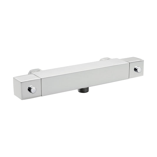 [BSBV316] Balterley Contemporary Square Thermostatic Shower Bar Valve 1 Outlet - Chrome - Cutout