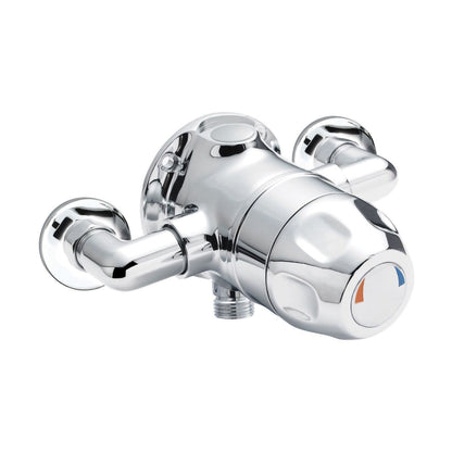 [BSCCSQ1] Contemporary Round Exposed Sequential Thermostatic Shower Valve (1 Outlet) - Chrome - Balterley - Cutout