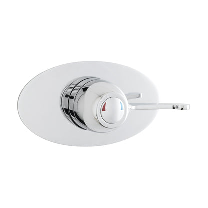 [BSCCSQ4] Contemporary Round Concealed Sequential Thermostatic Shower Valve with Lever Handle - Chrome - Balterley - Cutout
