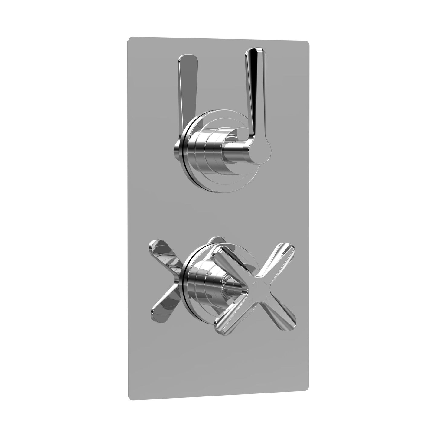 [BSCN3210L] Levedale Twin Concealed Crosshead Thermostatic Shower Valve (1 Outlets) - Cutout